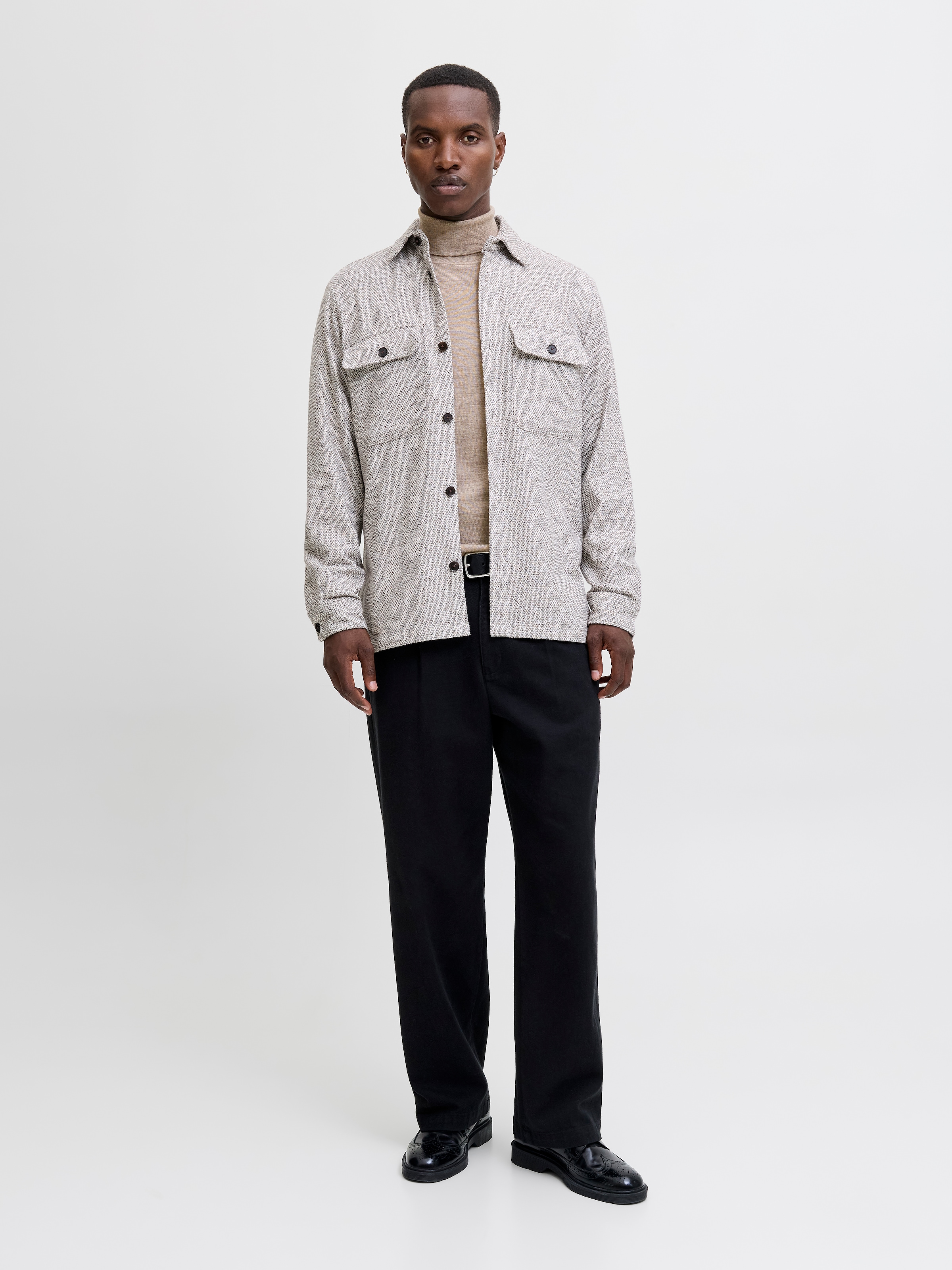 Jack & Jones Rollkragenpullover »JPRBLAMERINO KNIT ROLL NECK« Wolle, regular fit