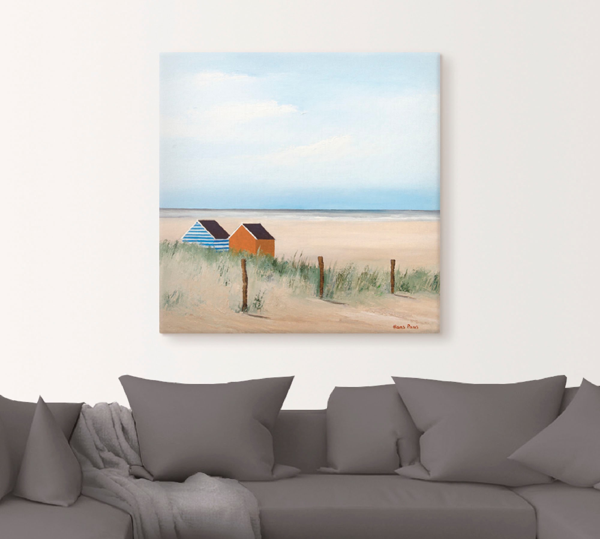 Artland Wandbild »Sonniger Morgen V« Strand 1 Stk. tlg. als Leinwandbild, Poster in verschied. Größen