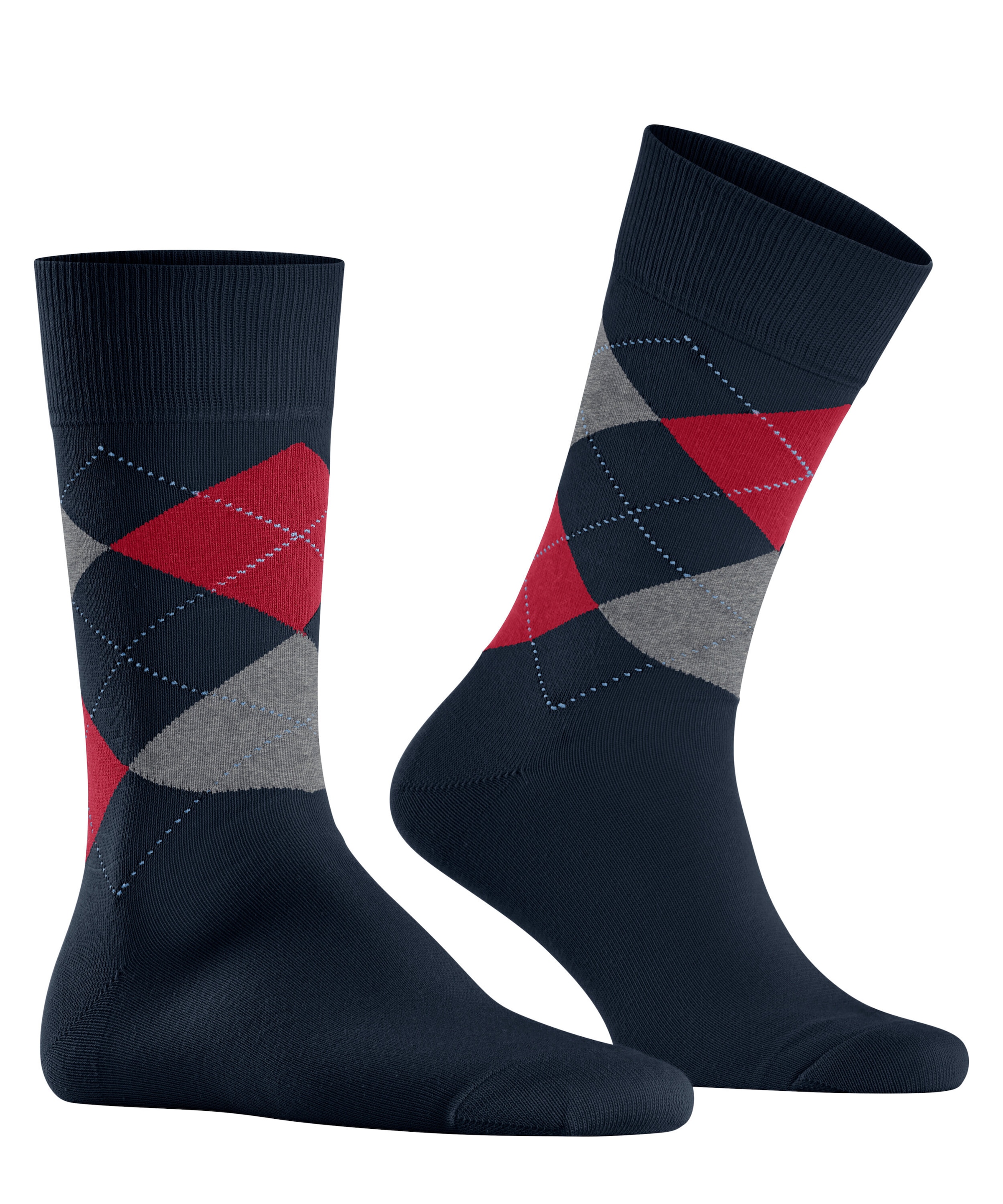 Burlington Socken »King« Einheitsgröße 40-46, Argyle-Muster, Burlington-Clip