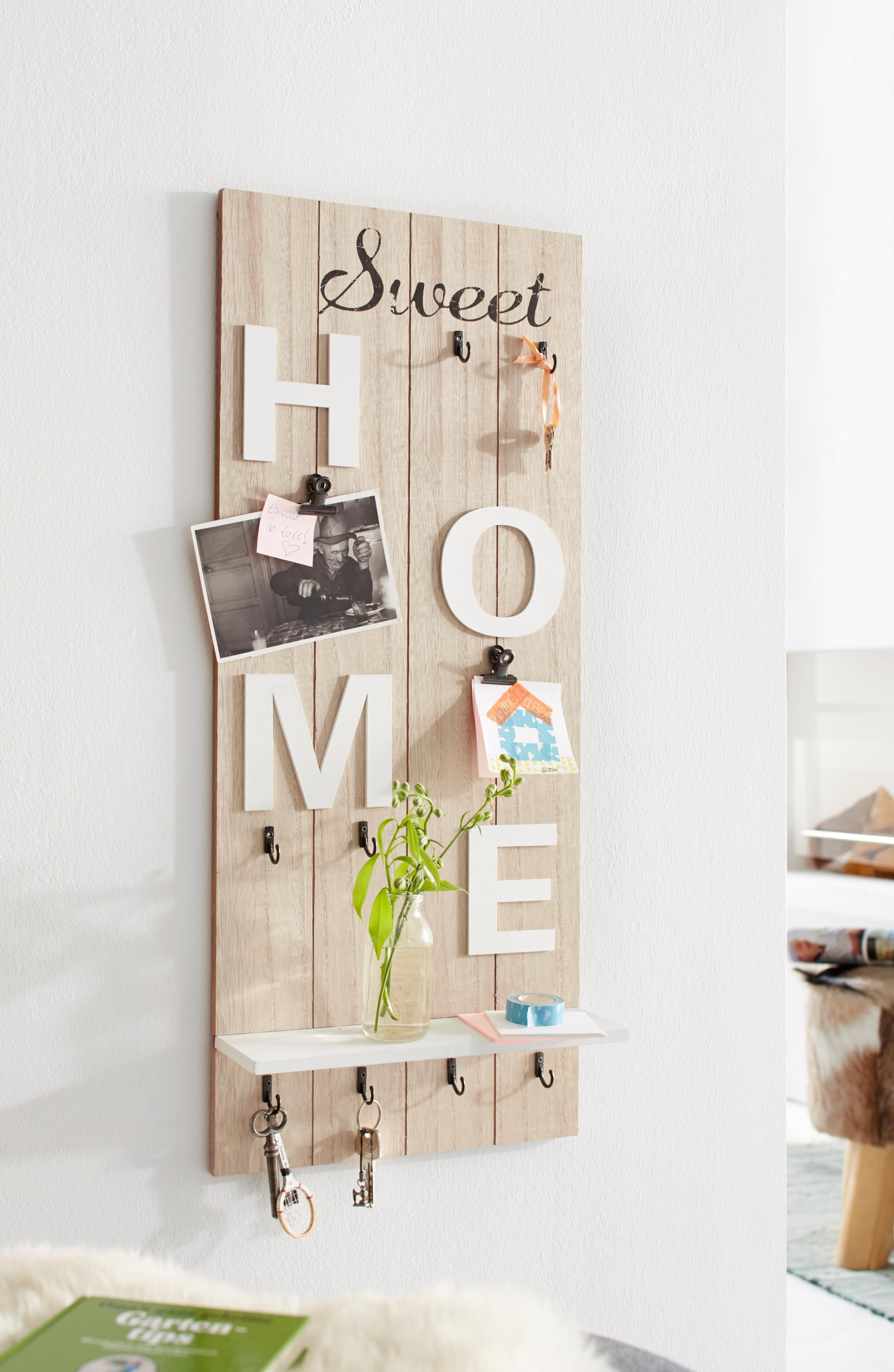 OTTO home Garderobenleiste »Sweet Home« Höhe 70 cm