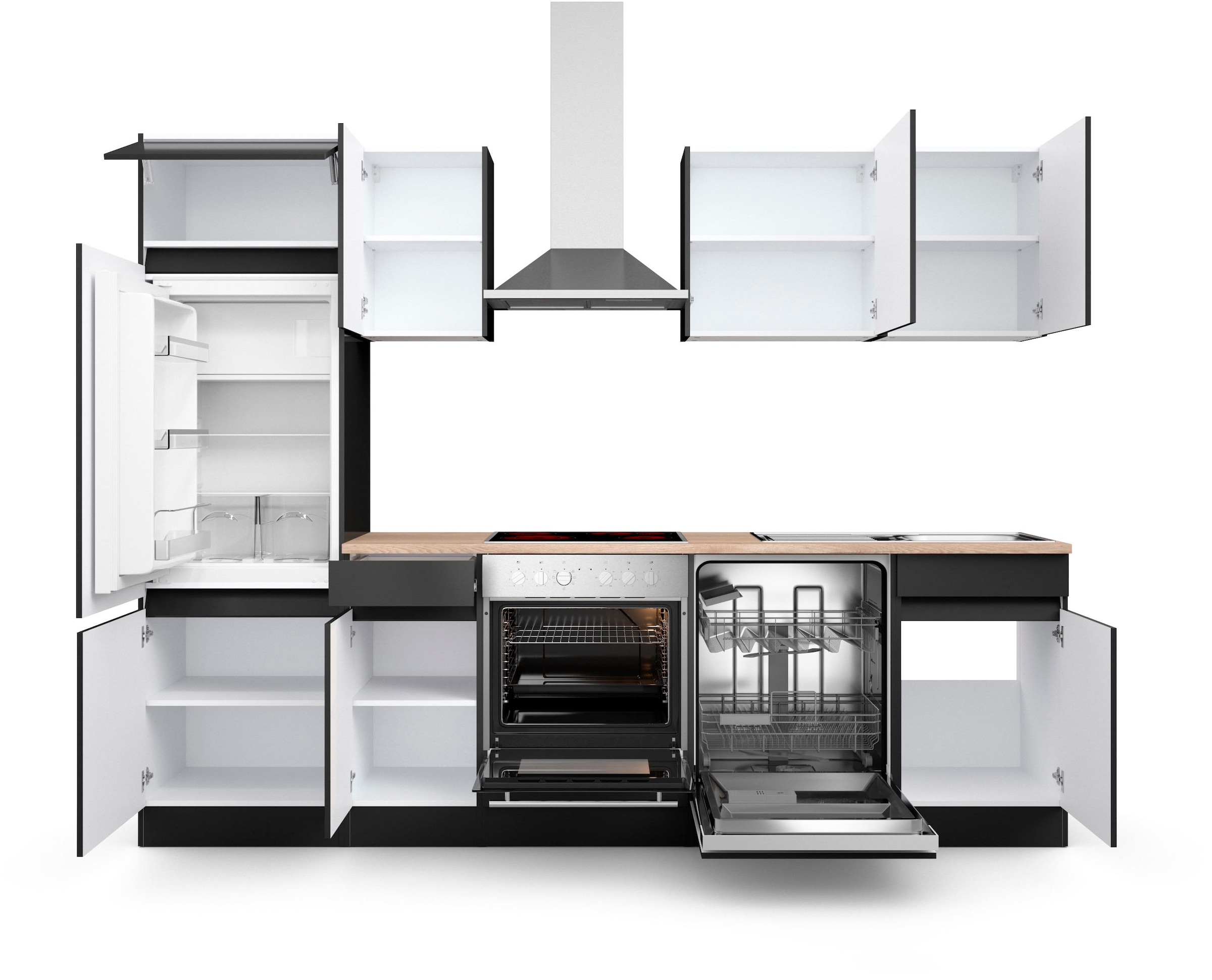 OPTIFIT Küche »Safeli«, Breite 270 cm, wahlweise mit oder ohne Hanseatic-E- Geräte online bei OTTO