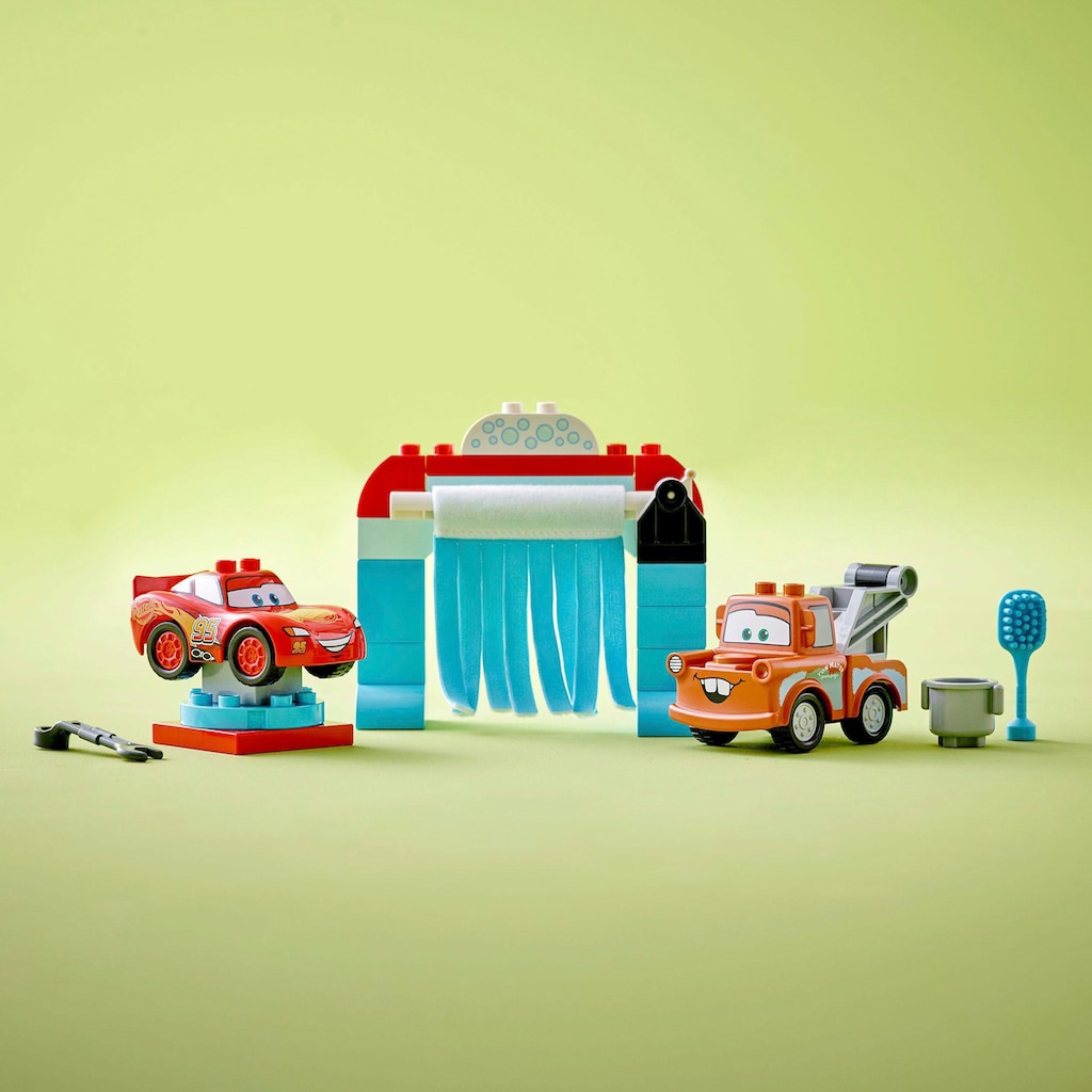 LEGO® Konstruktionsspielsteine »Lightning McQueen und Mater in der Waschanlage (10996), LEGO® DUPLO«, (29 St.)