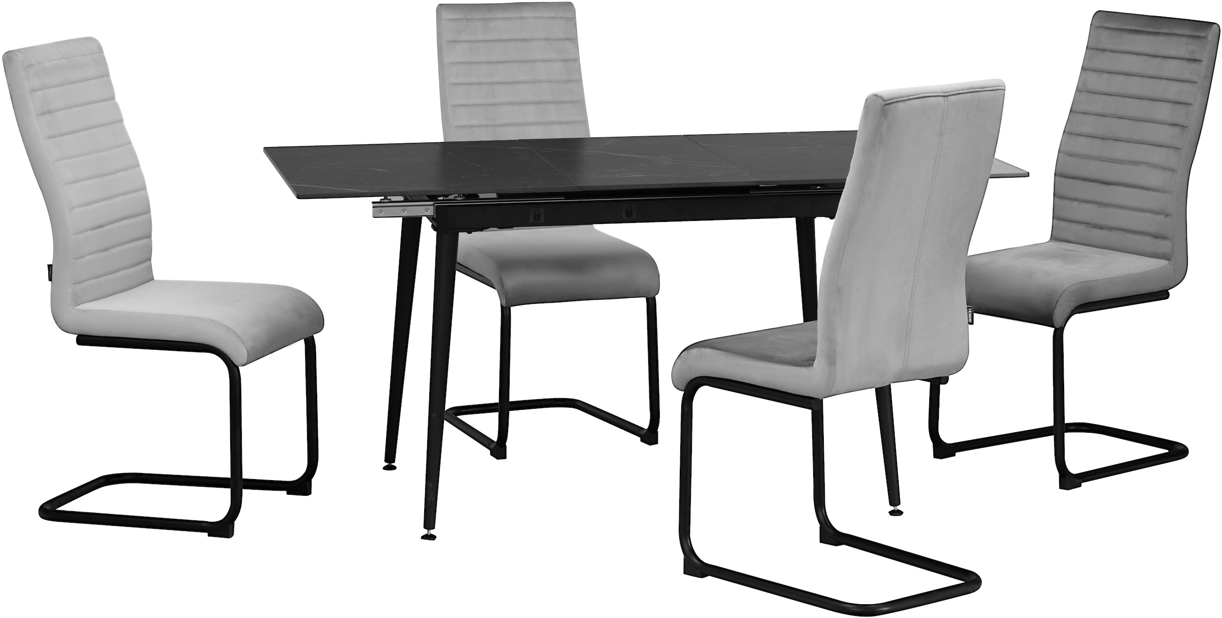 Home affaire Esstisch »Melwine, TOPSELLER!, OTTOs Choice«, Keramiktisch, mit Auszugsfunktion 120-160 cm