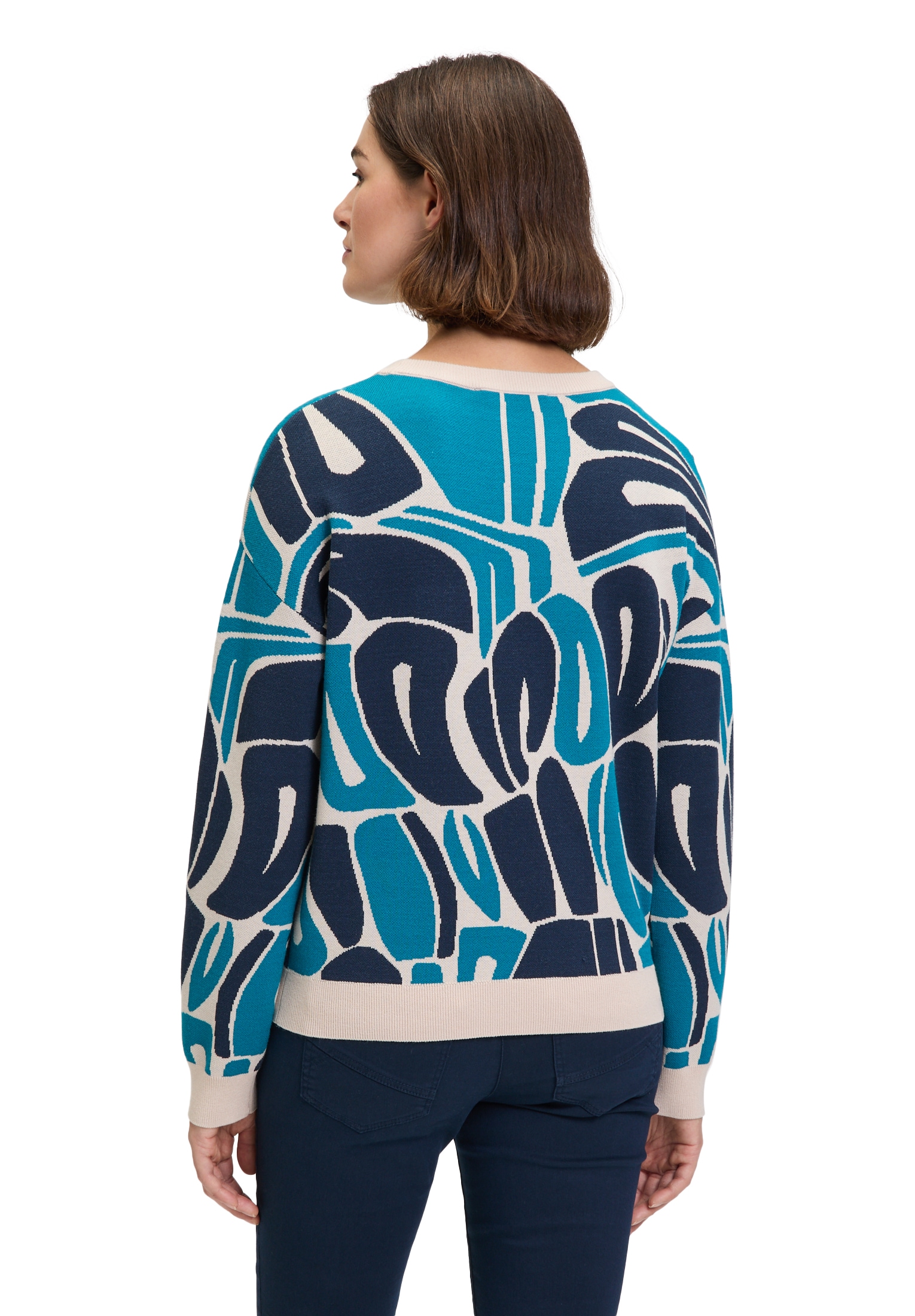 Betty&Co Strickpullover »Strickpullover mit Jacquard«