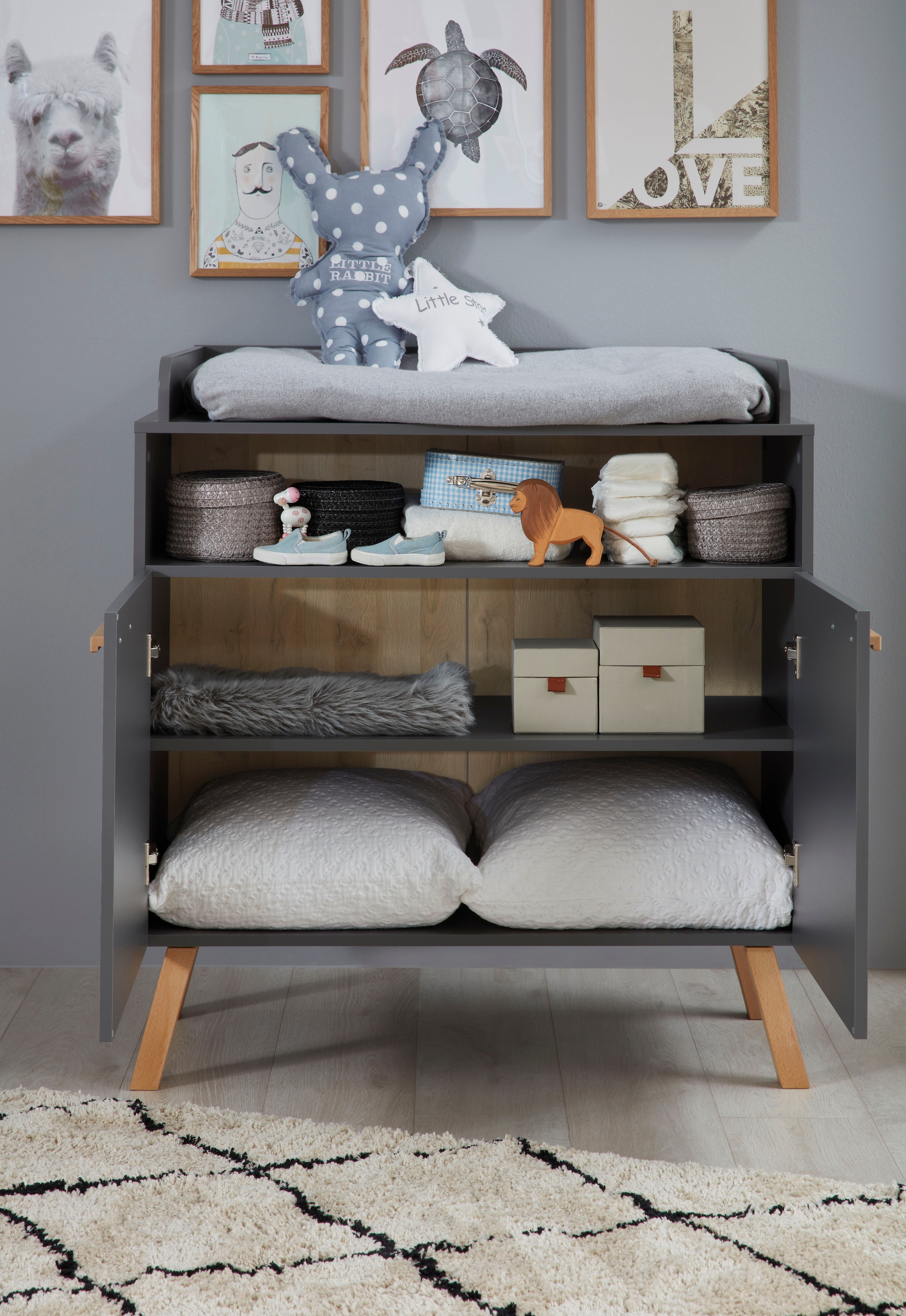 trendteam Wickelkommode »Mats« bis 15 kg 96 cm