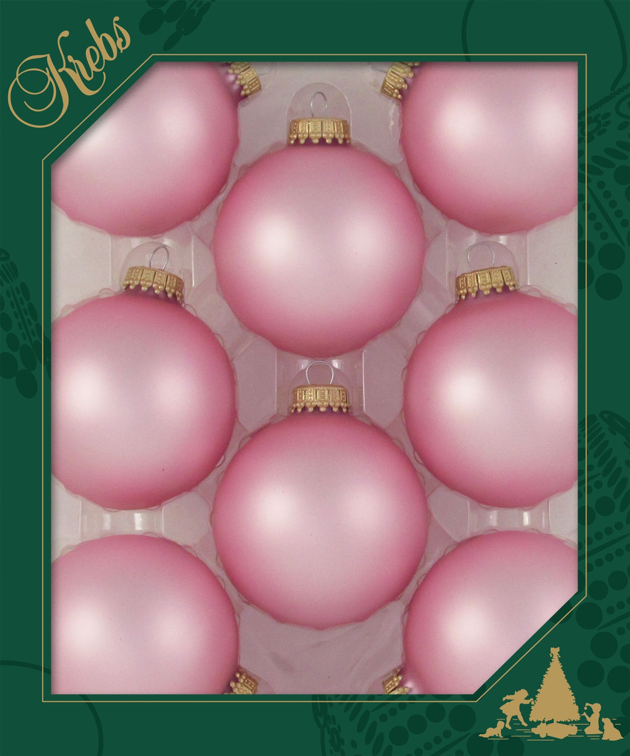 Krebs Glas Lauscha Weihnachtsbaumkugel »CBK50005, Weihnachtsdeko, Christbaumschmuck, Christbaumkugeln Glas«, (Set, 8 St.)