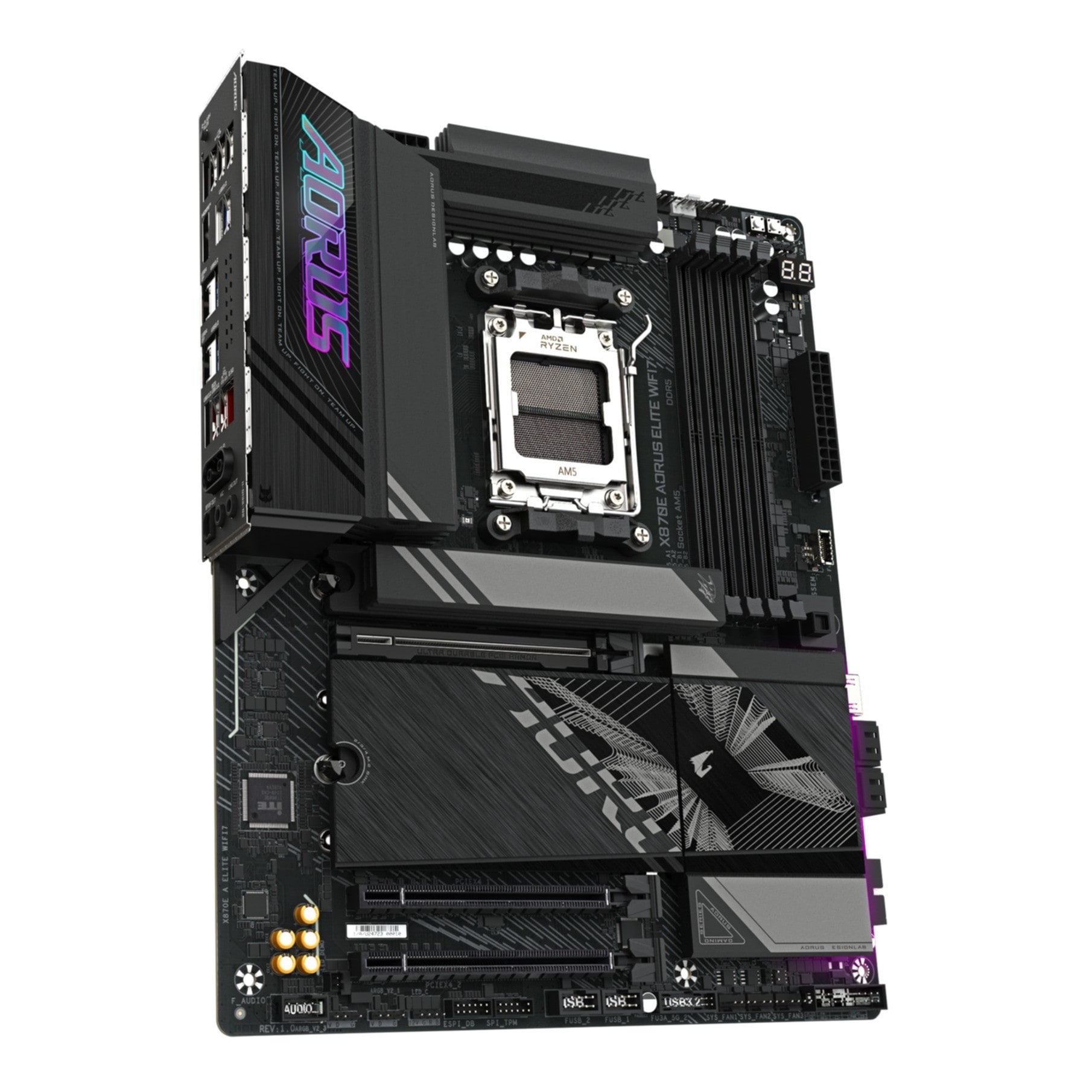 Gigabyte Mainboard »X870E AORUS ELITE WIFI7 Mainboard - Unterstützt AMD Ryzen 9000 CPUs, 1«