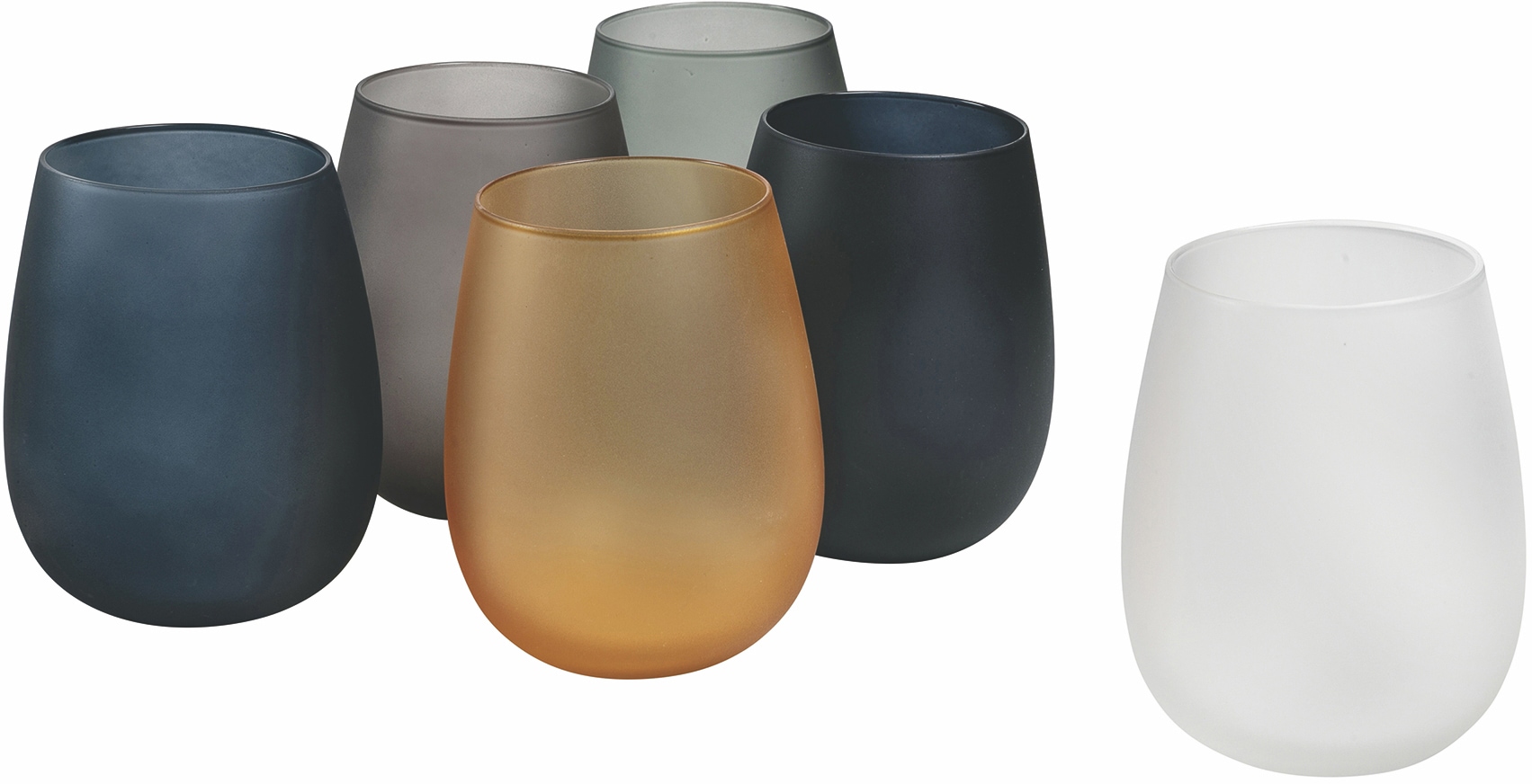 Villa D'este Gläser-Set »Cala Dorada Neues« Wassergläser-Set in bunt, Größe Ø 9 cm x 11,5 cm