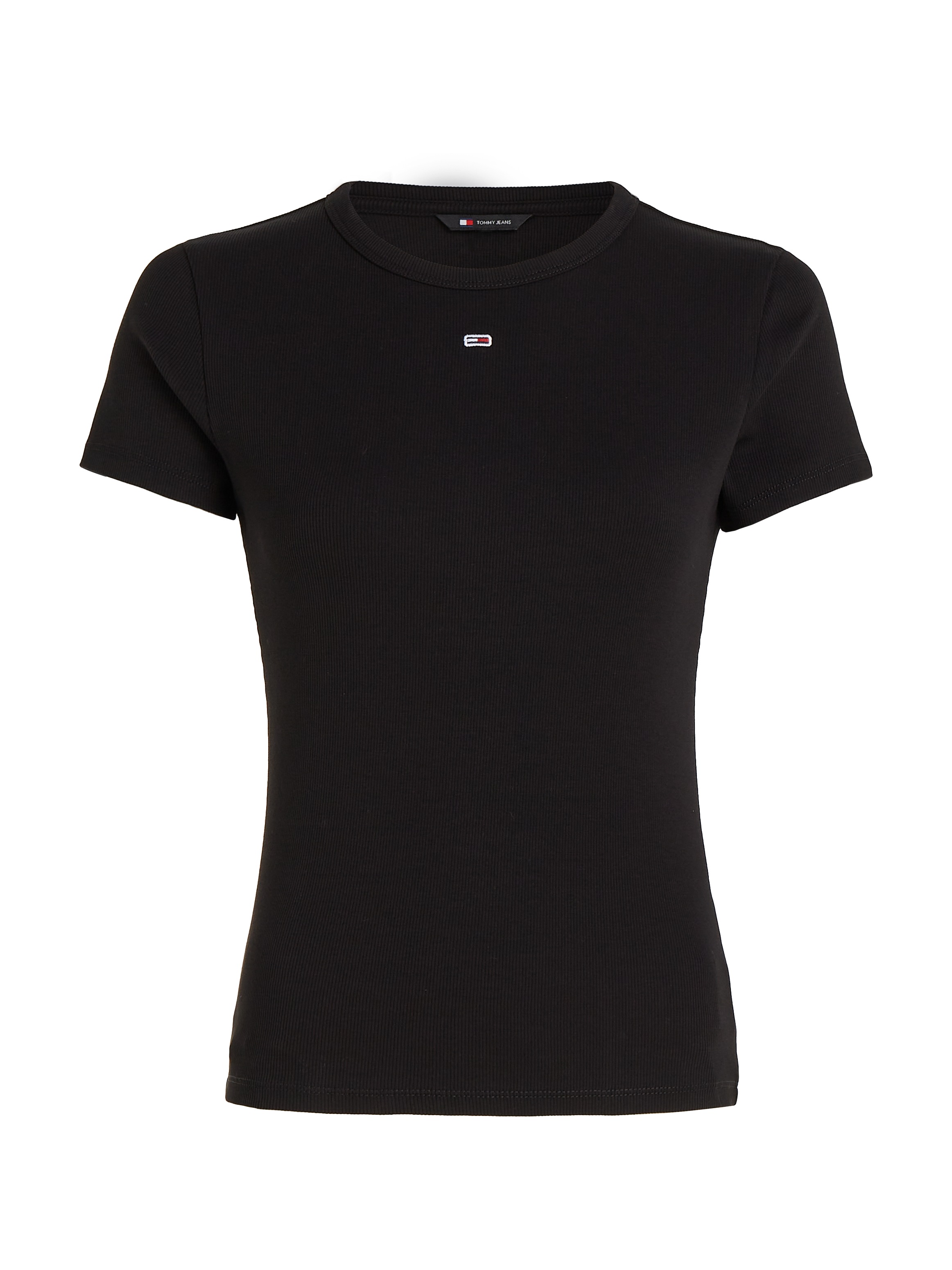 Tommy Jeans Curve T-Shirt »Slim Essential Rib«, Große Größen