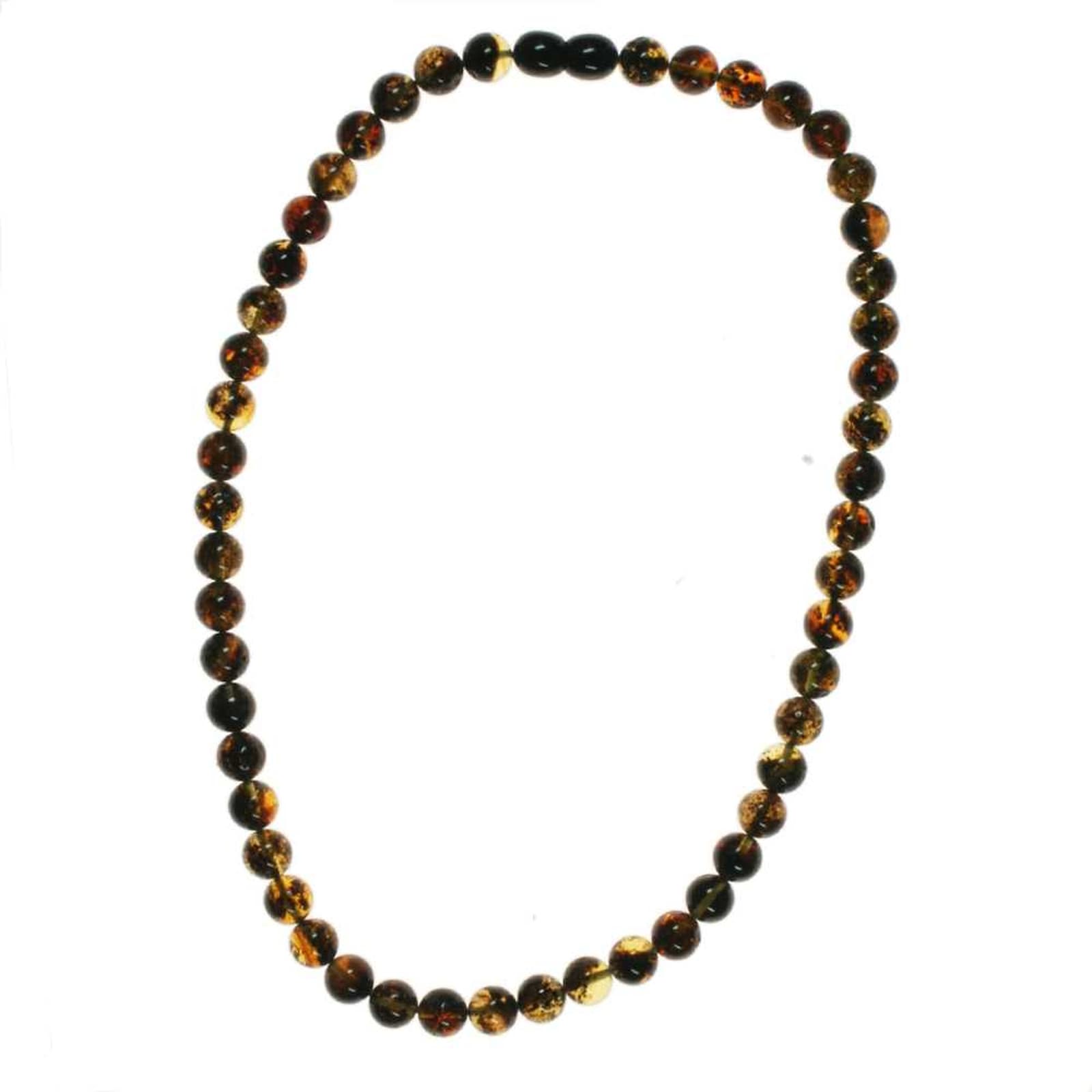 OSTSEE-SCHMUCK Kette ohne Anhänger »- Kugel 8 mm - Bernstein -,«