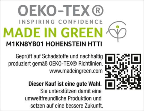 BIERBAUM Wendebettwäsche »Modern Uni, made in Germany, hochwertige Renforcé Qualität aus 100% Baumwolle, Bett- und Kopfkissenbezug mit Reißverschluss, STANDARD 100 by OEKO-TEX® zertifiziert, ganzjährig nutzbar«, (2 tlg.)