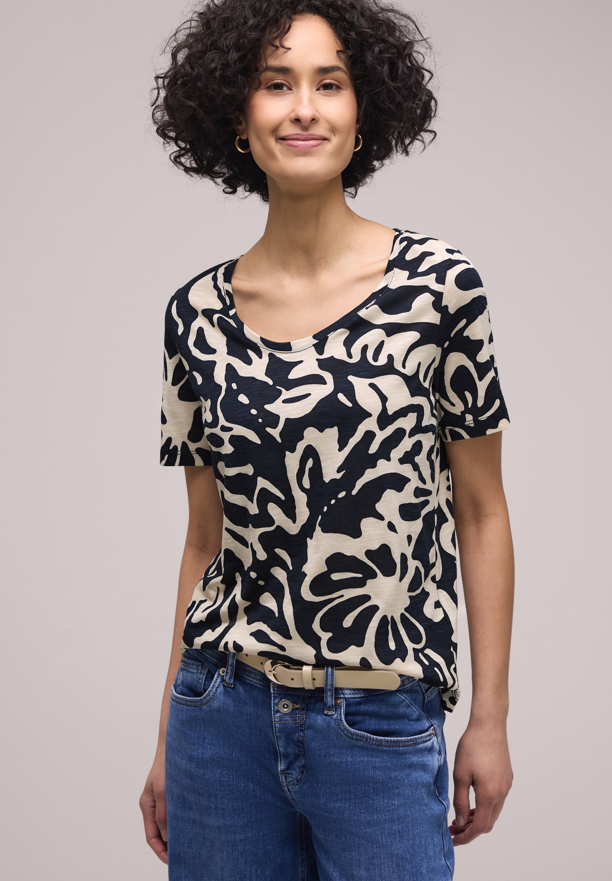 STREET ONE Kurzarmshirt »Style NEW Gerda« mit abstraktem Print