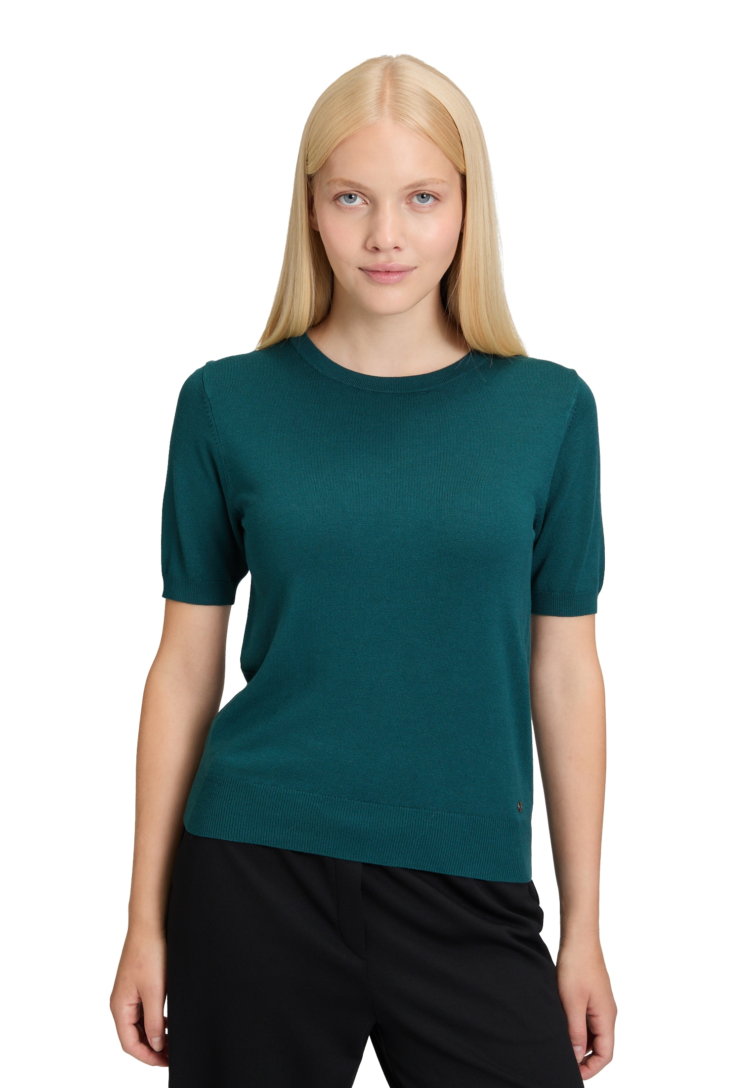 Betty&Co Rundhalspullover »Feinstrickpullover mit Rundhalsausschnitt«