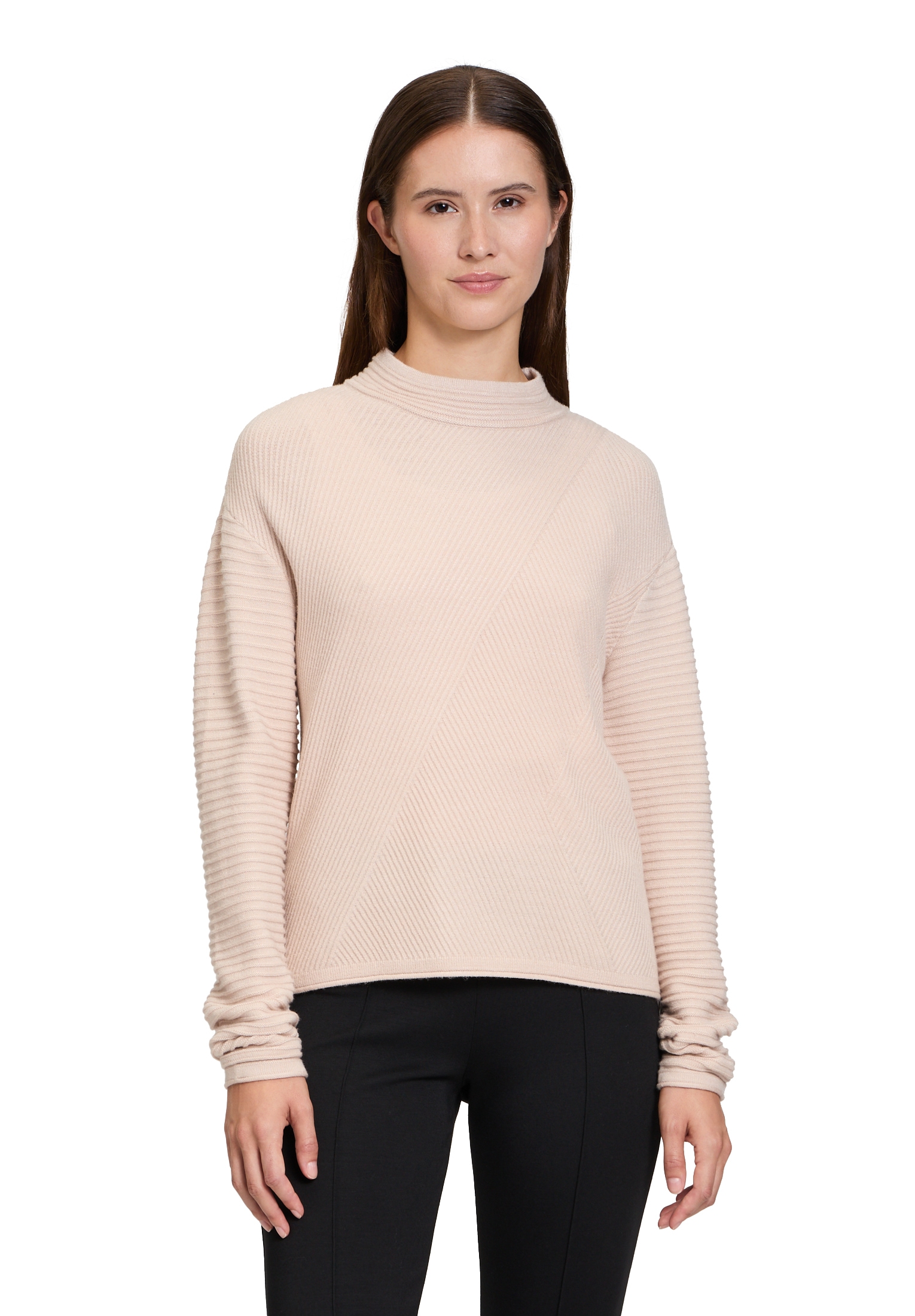 Betty Barclay Rundhalspullover »Basic-Strickpullover mit Rippenstruktur«