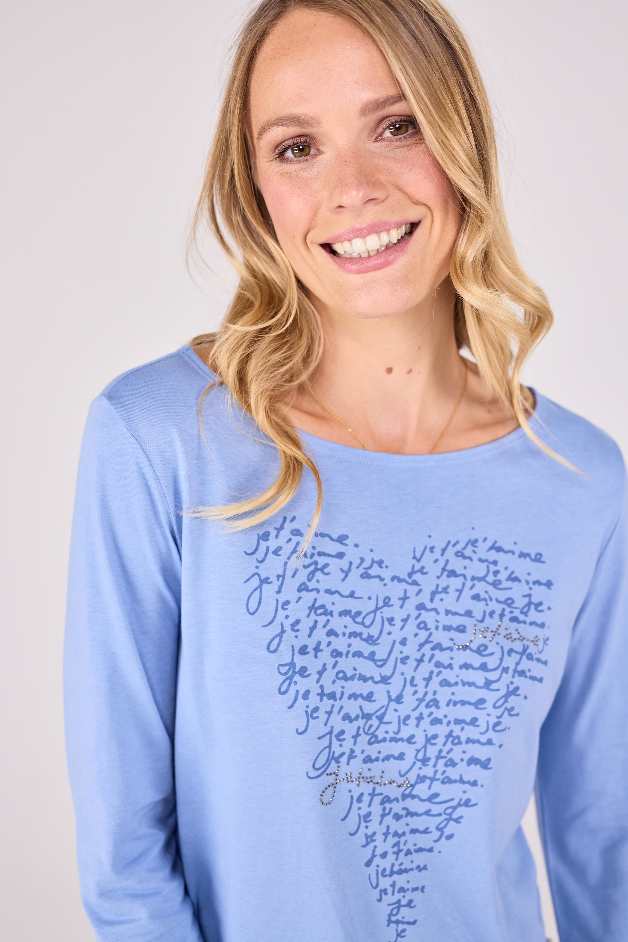 Lieblingsstück Rundhalsshirt »CallidaL«, mit Herzmotiv