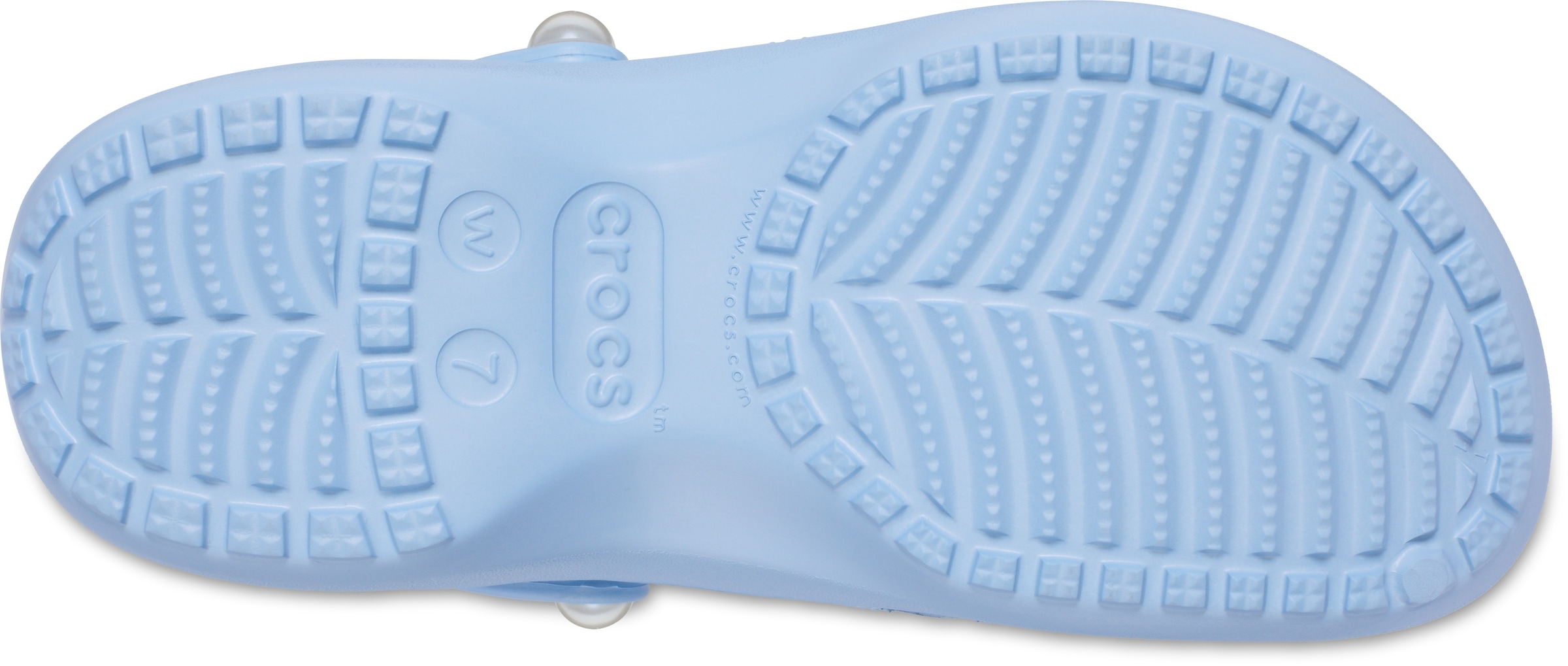 Crocs Clog »Classic Platform Pearl Clog«, Plateaschuh, Sandale mit Zierperlen