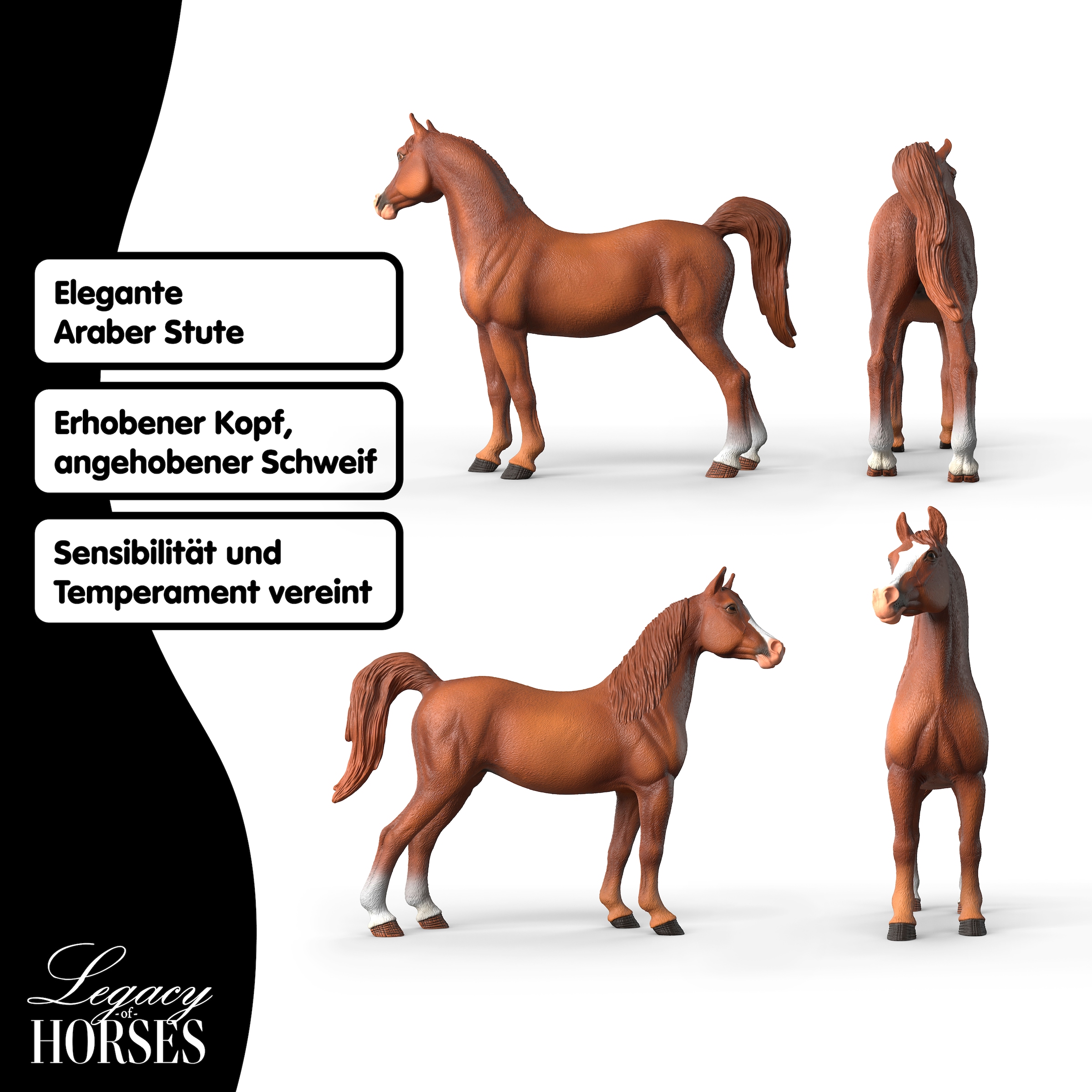 Schleich® Spielfigur »Legacy of Horses,  Amira Araber Stute; 1:12  (72262)« Sammelfigur für Erwachsene, Höhe ca.19 cm