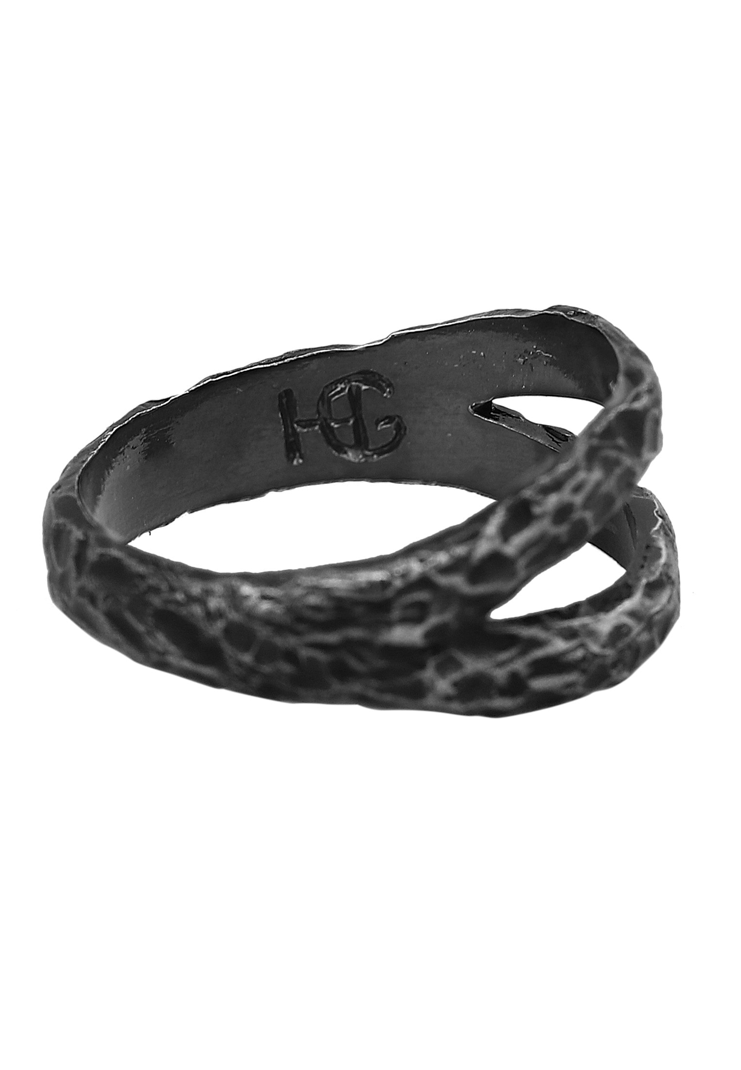 HAZE & GLORY Silberring »Ring Bandring - Twin Oxid Finish 925 Silber«