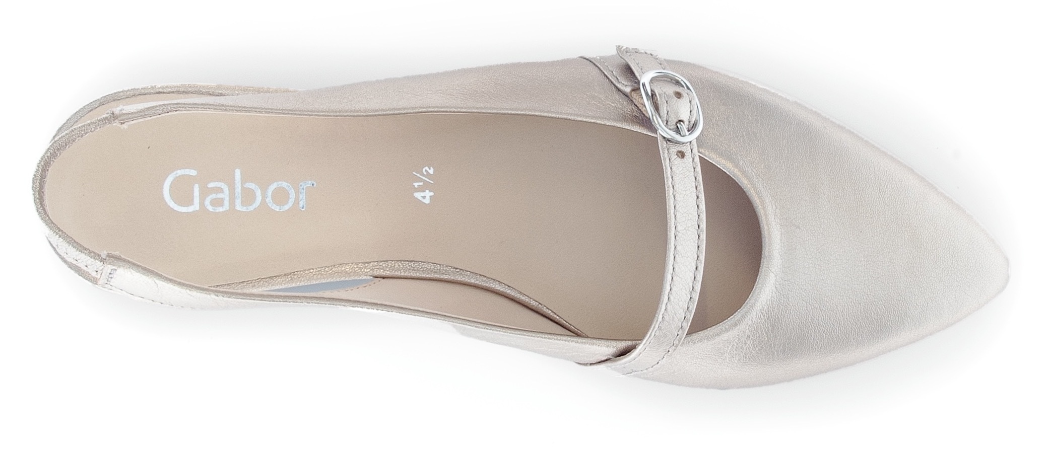 Gabor Slingpumps, Blockabsatz, Abendschuh, Businessschuh, elastisches Fersenriemchen