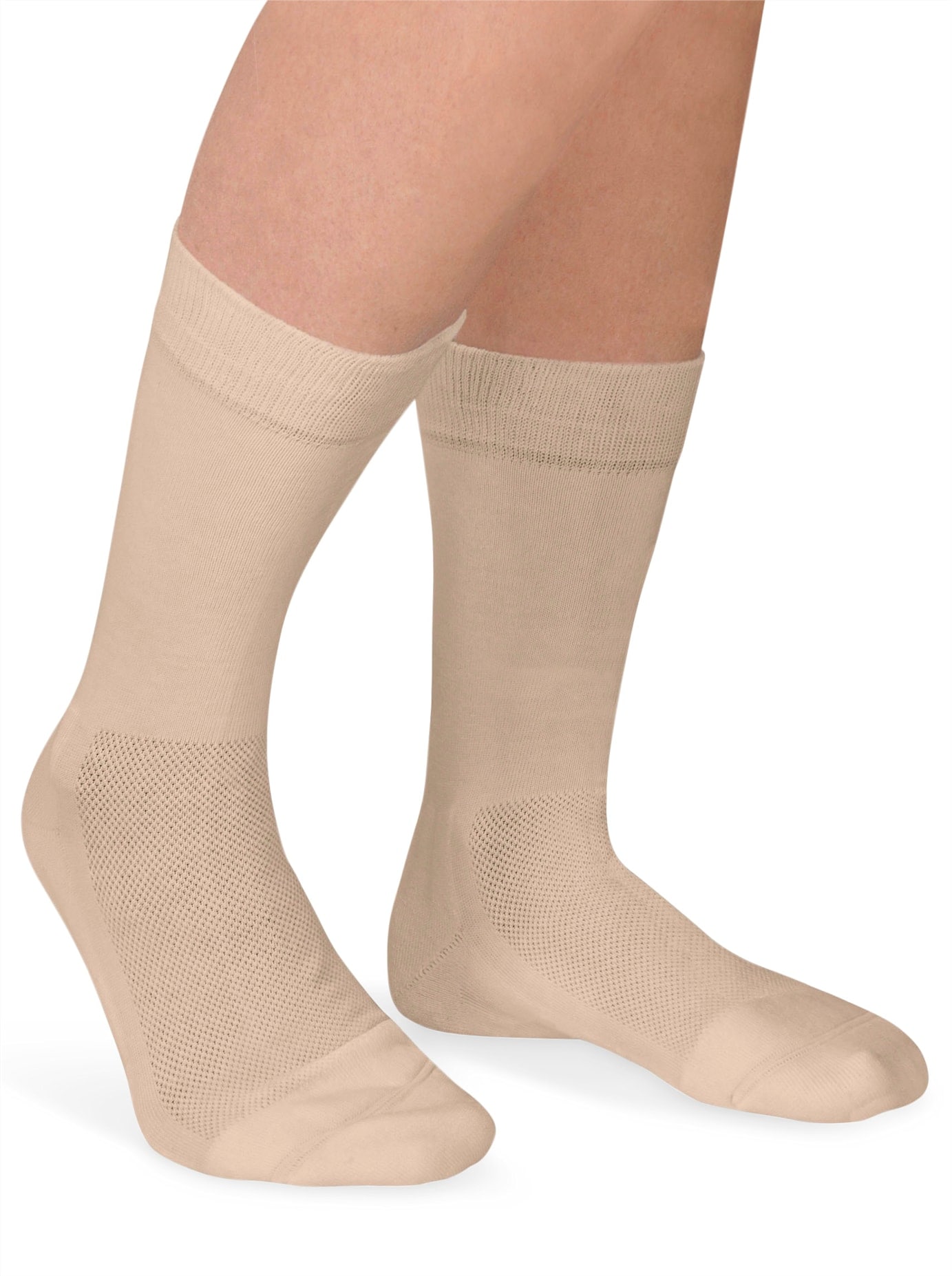 HerrenGesundheitssocken1Paartlg. in beige, Größe 2