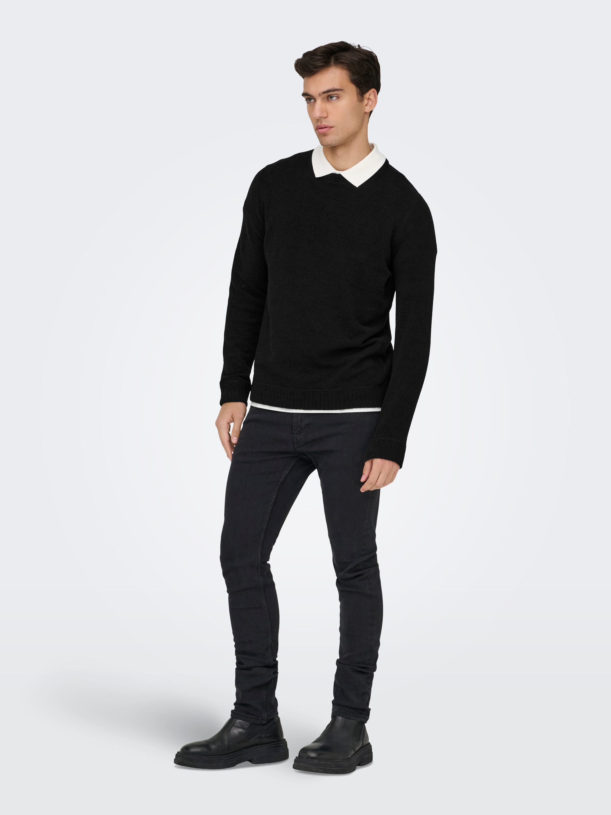 ONLY & SONS Strickpullover »ONSETHAN LIFE REG 7 CREW KNIT«