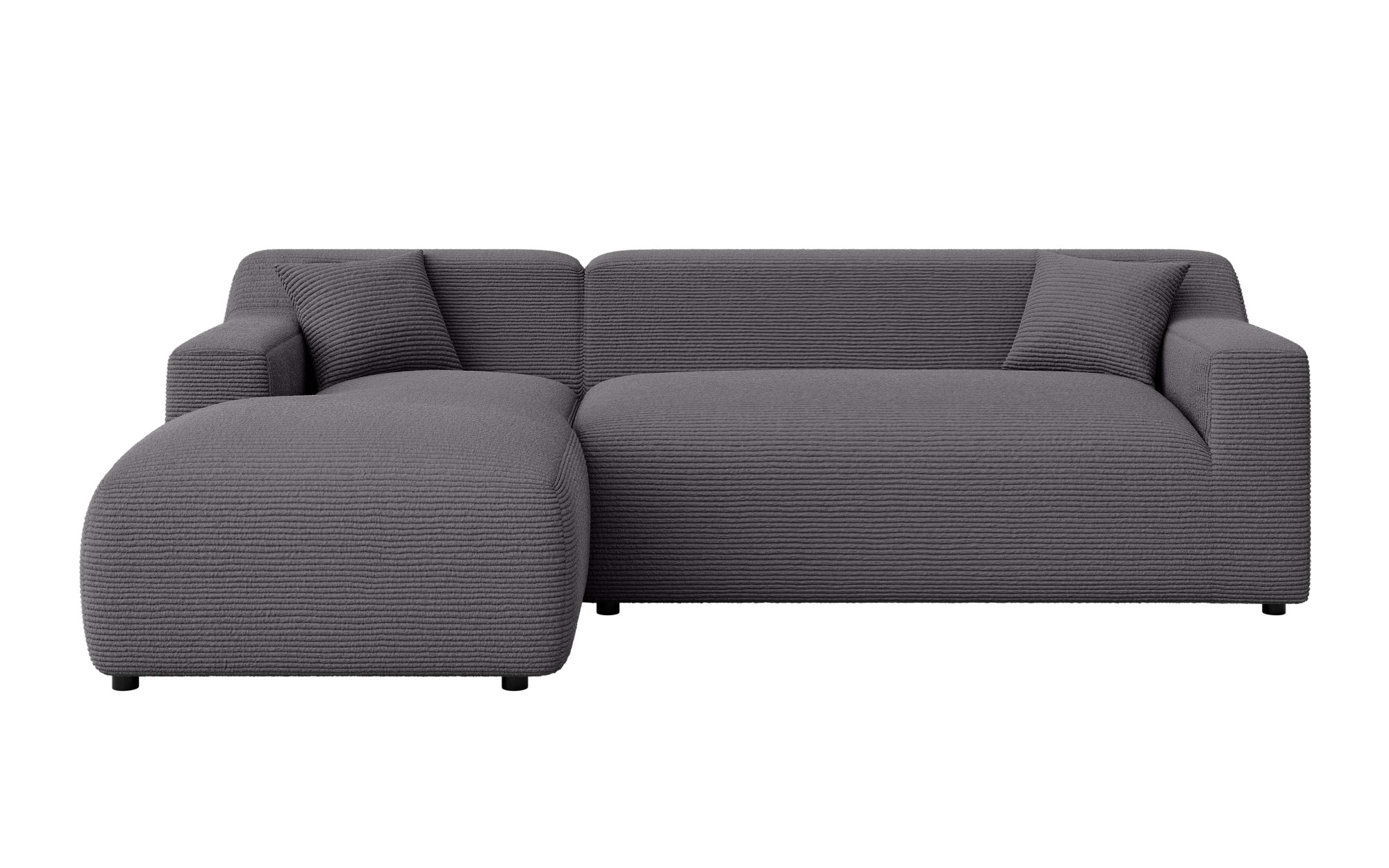 Home affaire Ecksofa »LILLIANA Designsofa, L-Form mit Recamiere rechts/links bestellbar« L-Form mit Wellenunterfederung, Maße B/T/H: 256/160/76 cm