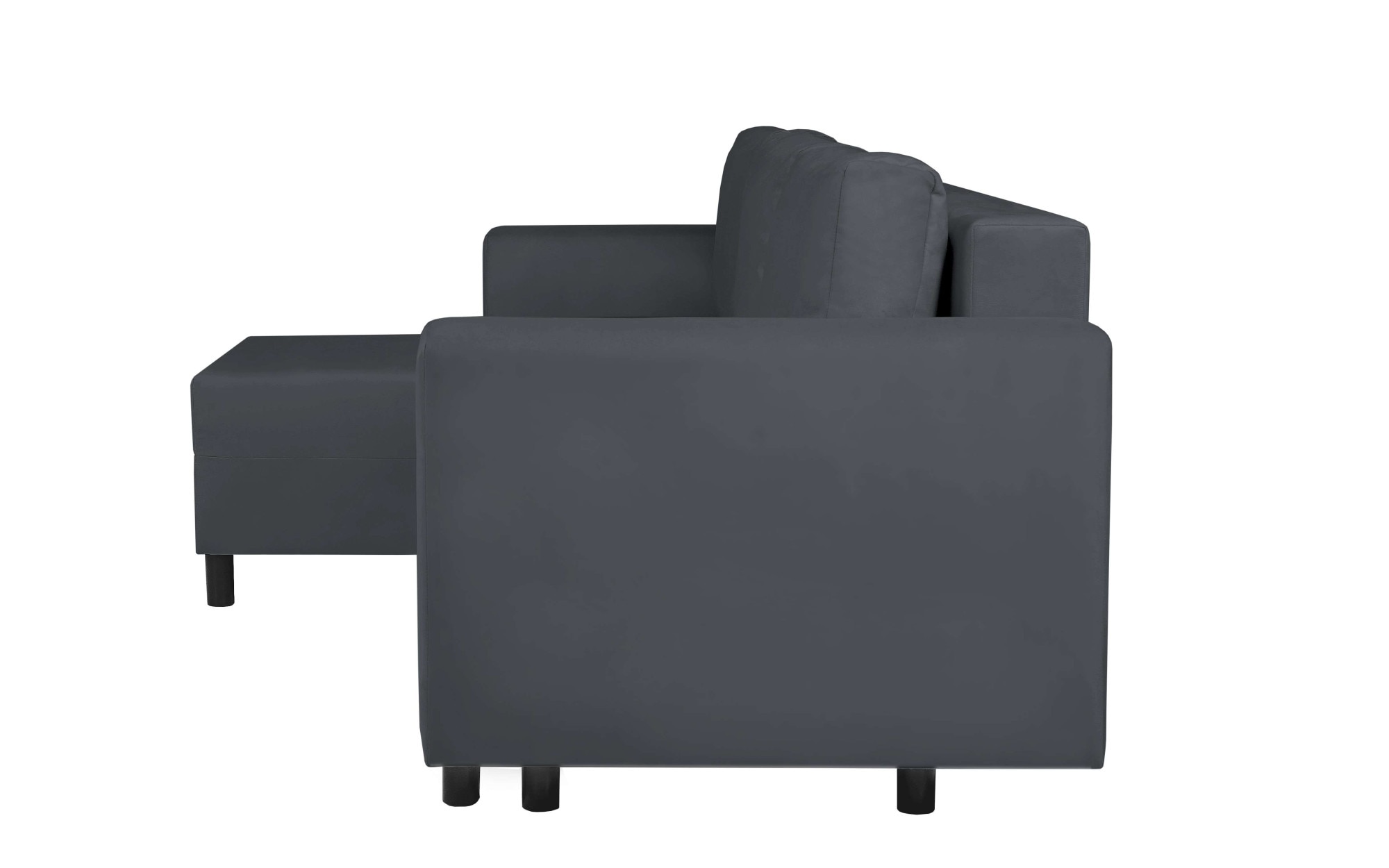INOSIGN Ecksofa »GLENOE Schlafsofa mit Bettkasten, Recamiere beidseitig montierbar«, L-Form, Maße B/T/H: 230/135/84,5 cm, Velvet & Struktur weich