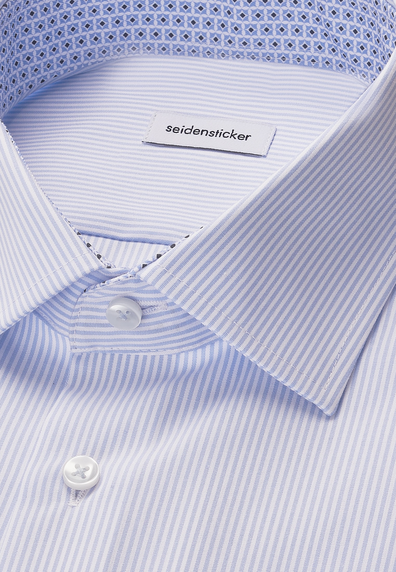 seidensticker Businesshemd »Regular« Regular 1/1 Kentkragen Streifen