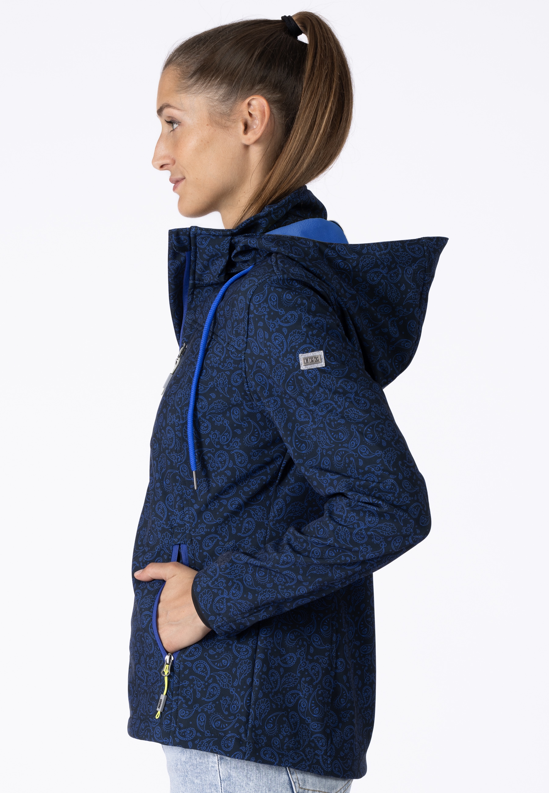 DEPROC Active Softshelljacke »SUN PEAK II WOMEN«, mit abnehmbarer Kapuze