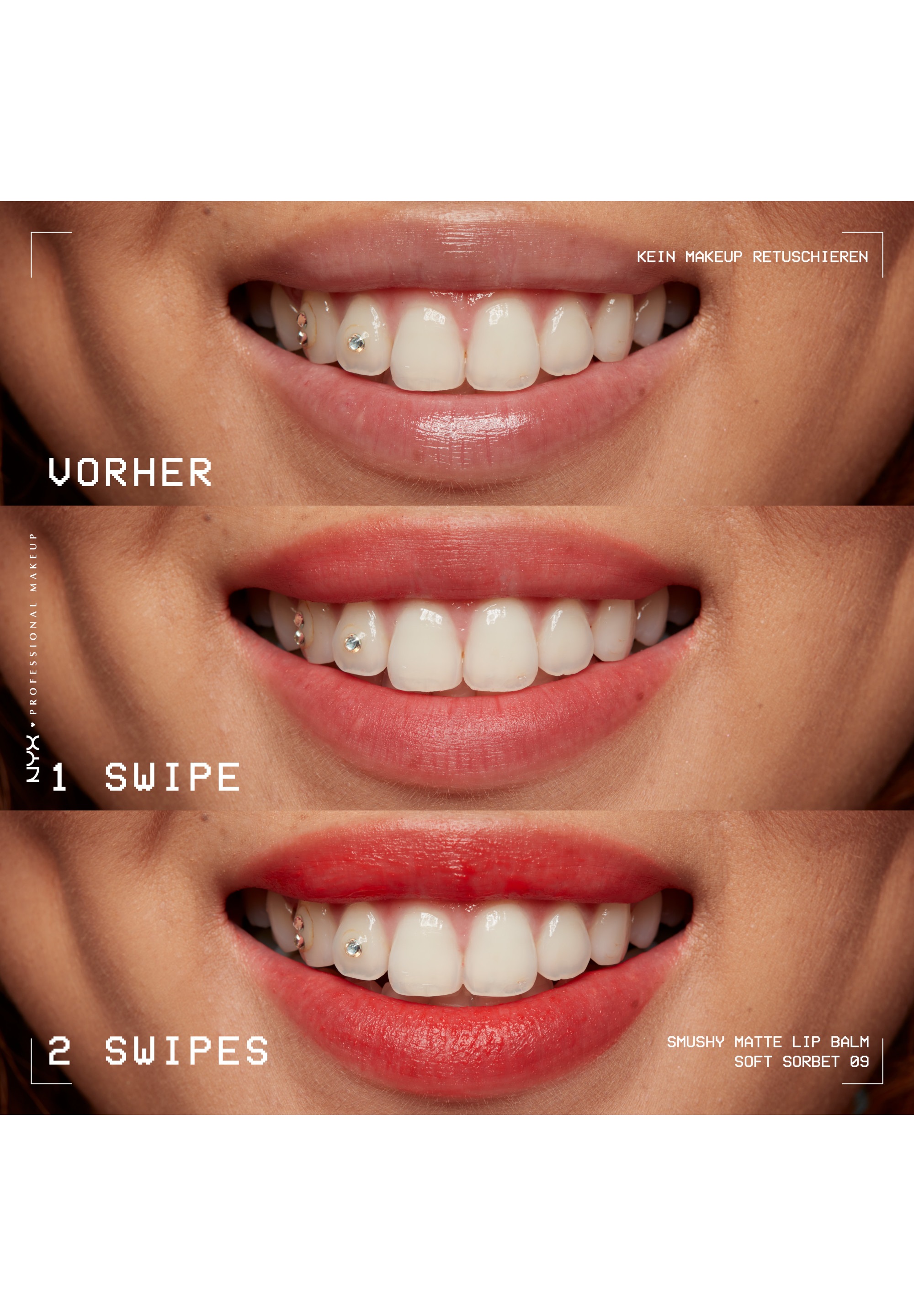 NYX PROFESSIONAL MAKEUP Lippenbalsam »SMUSHY MATTE LIP BALM« jeder der Farbtöne hat einen einzigartigen, süßen Duft