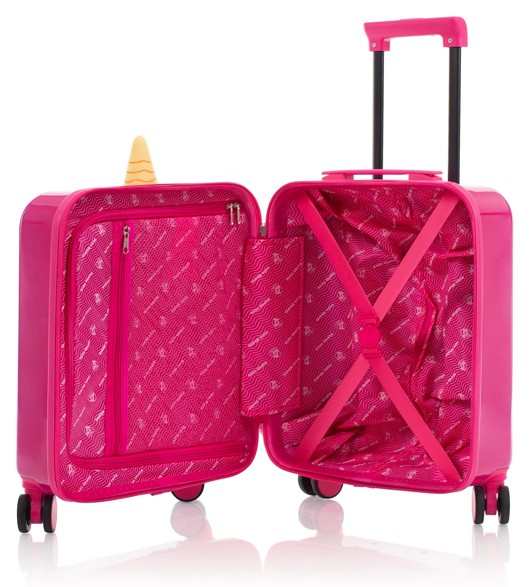 Heys Kofferset »Super Tots, 46 cm, Einhorn«, (Set, 2 tlg., Kinderkoffer und Rucksack), Heys x Joachim Llambi Kindertrolley Kinder Reisegepäck