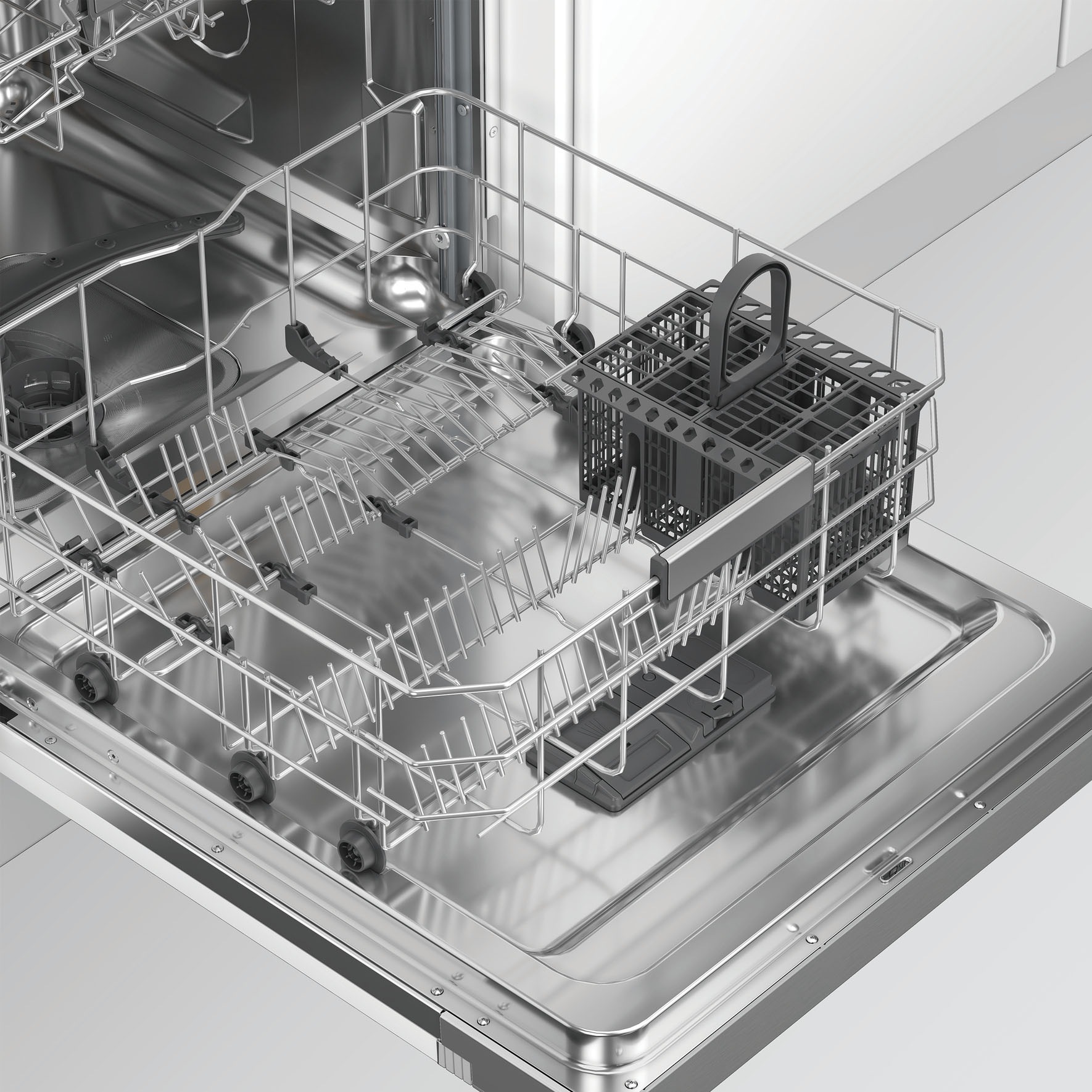 BAUKNECHT teilintegrierbarer Geschirrspüler »OBBC Ecosilent2 9760« 9,5 l 14 tlg. Maßgedecke ActiveDry – automatische Türöffnung für bessere Trockungsergebnisse