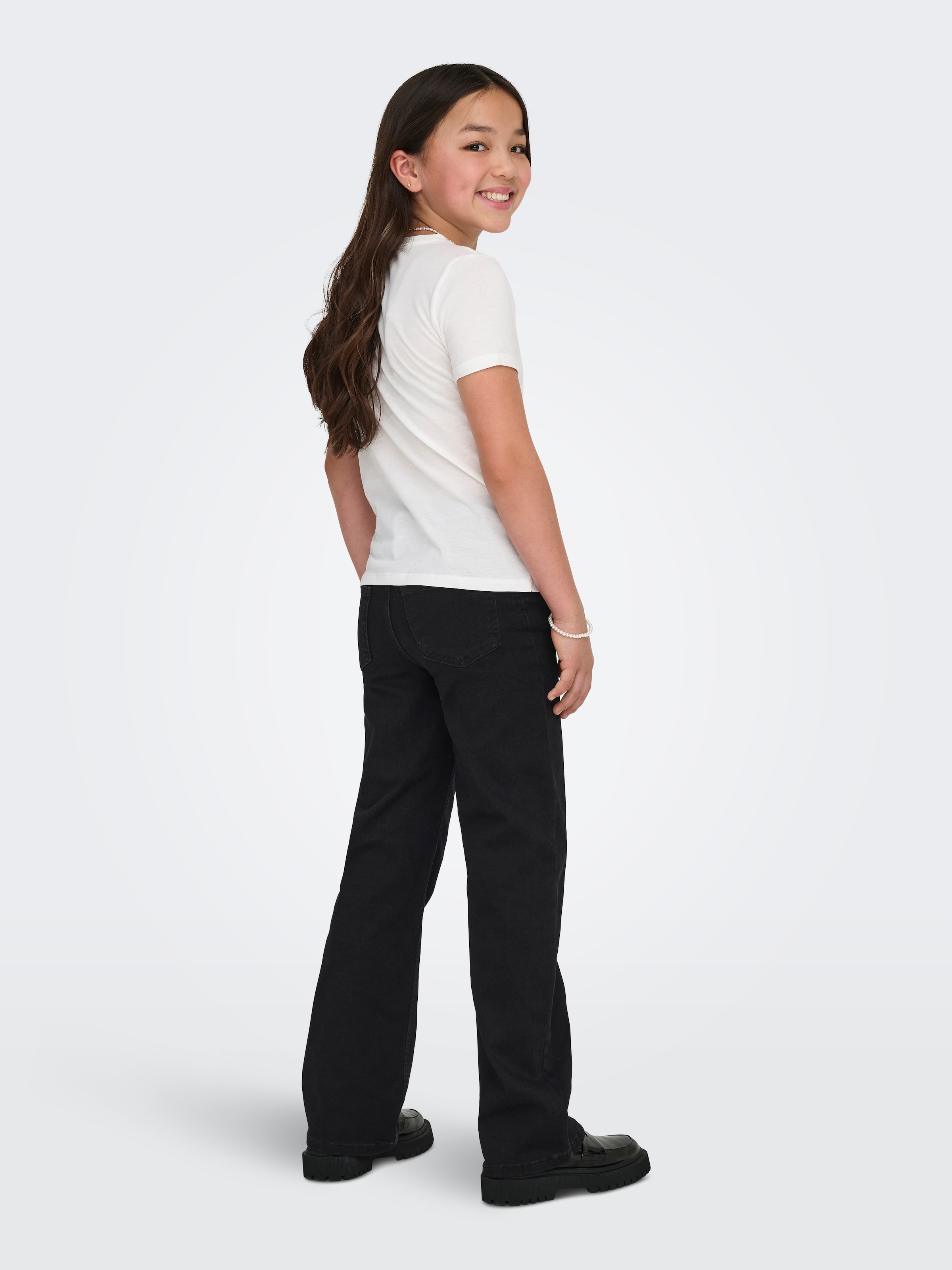 KIDS ONLY High-waist-Jeans »KOGMADISON BLUSH HW WIDE DIA1099 NOOS« Baumwollmischung, high waist, wide fit