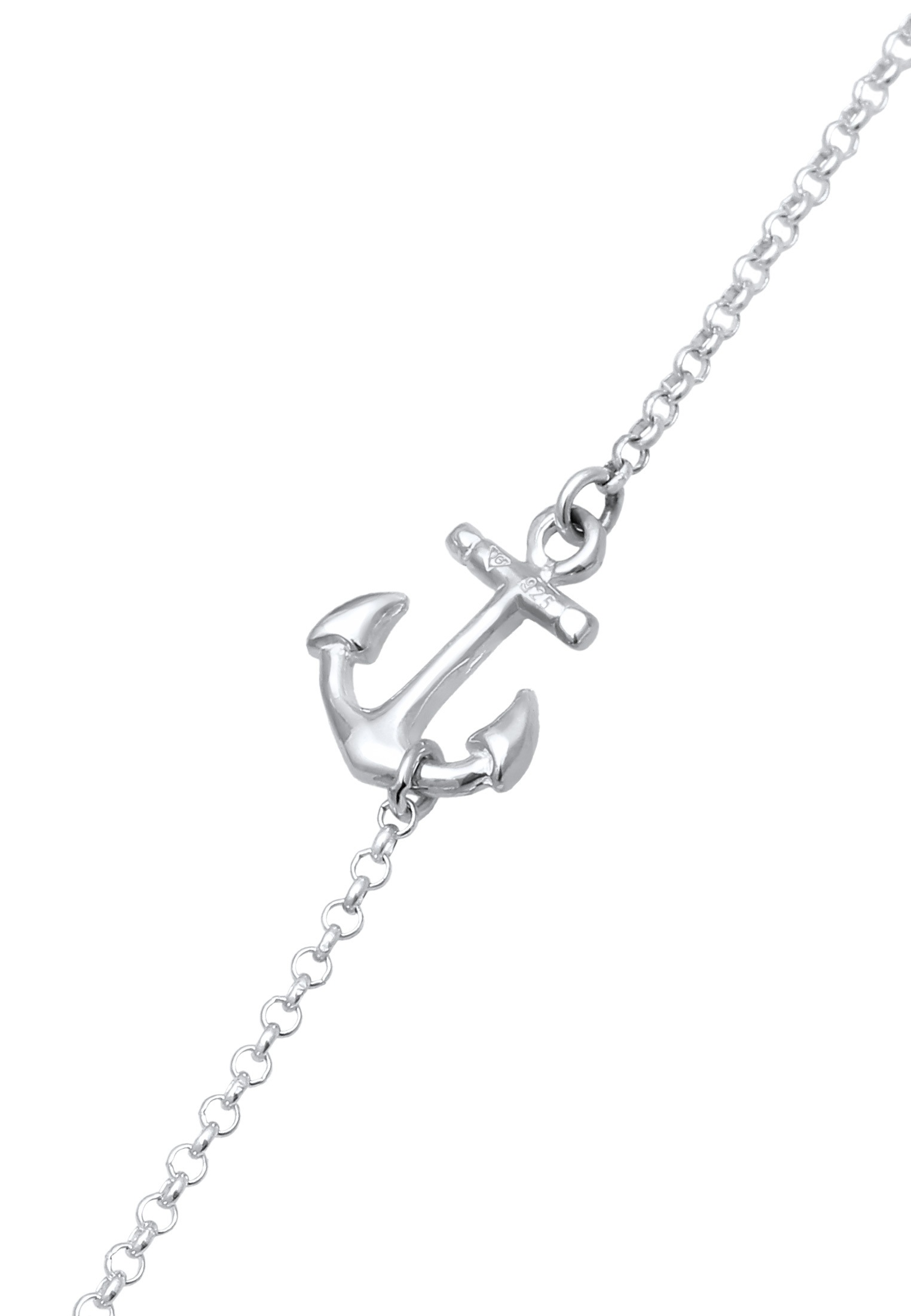 Elli Fußkette »Fußschmuck Anker Symbol Maritim 925 Silber«