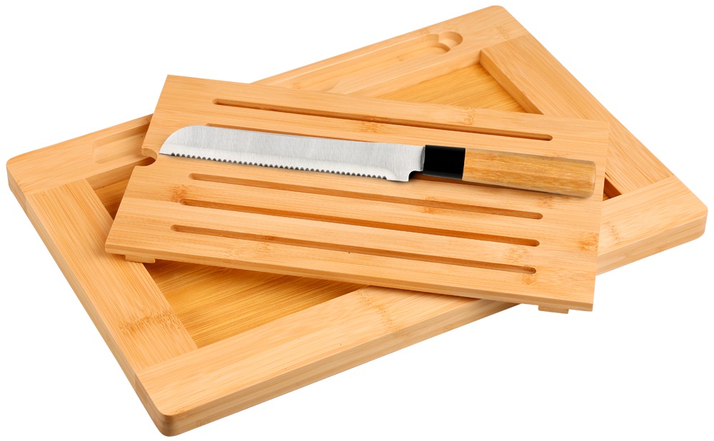 KESPER® Schneidebrett »Brotschneidebrett inkl. Krümelfach« inkl. Brotmesser