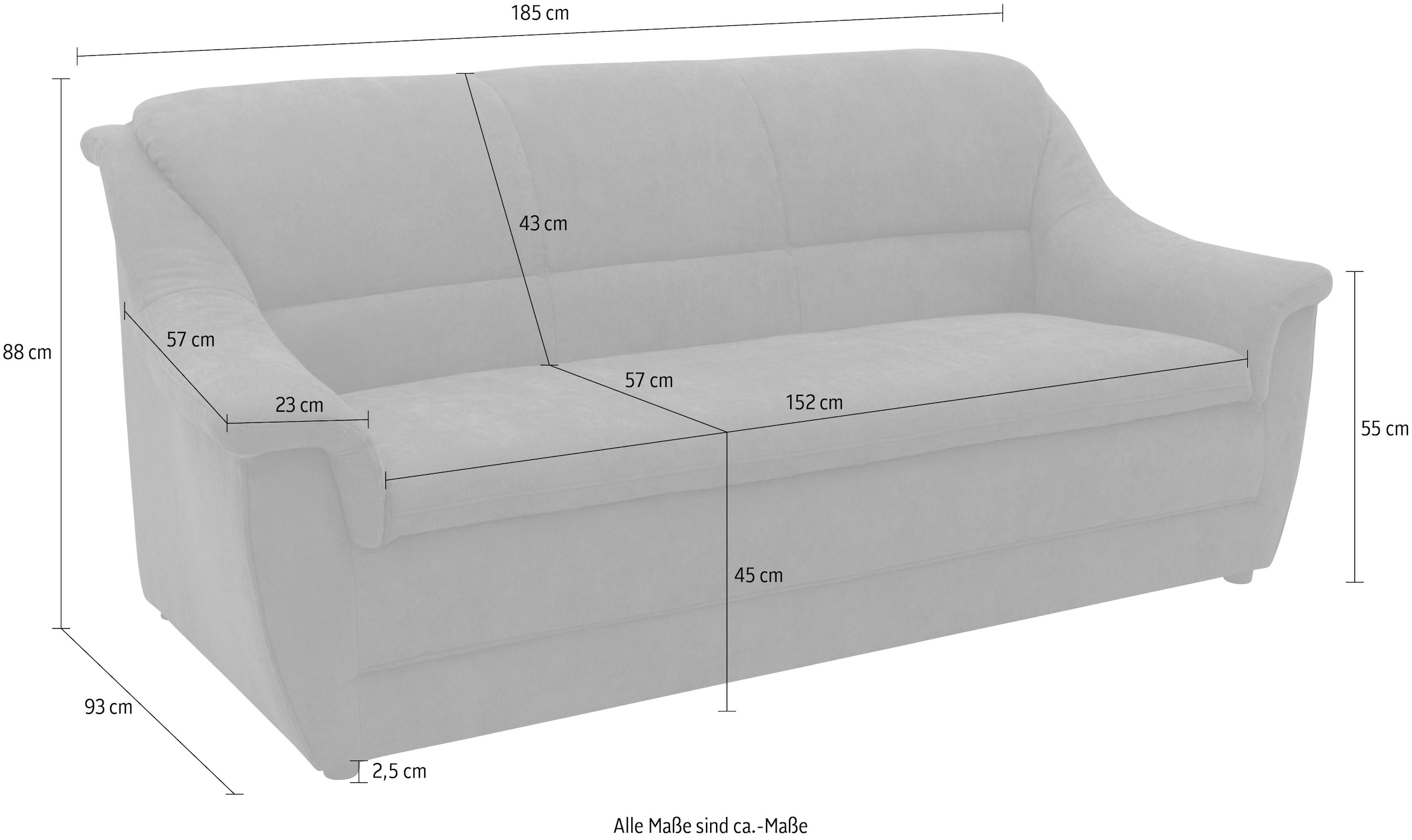 DOMO collection 3-Sitzer »Lale«