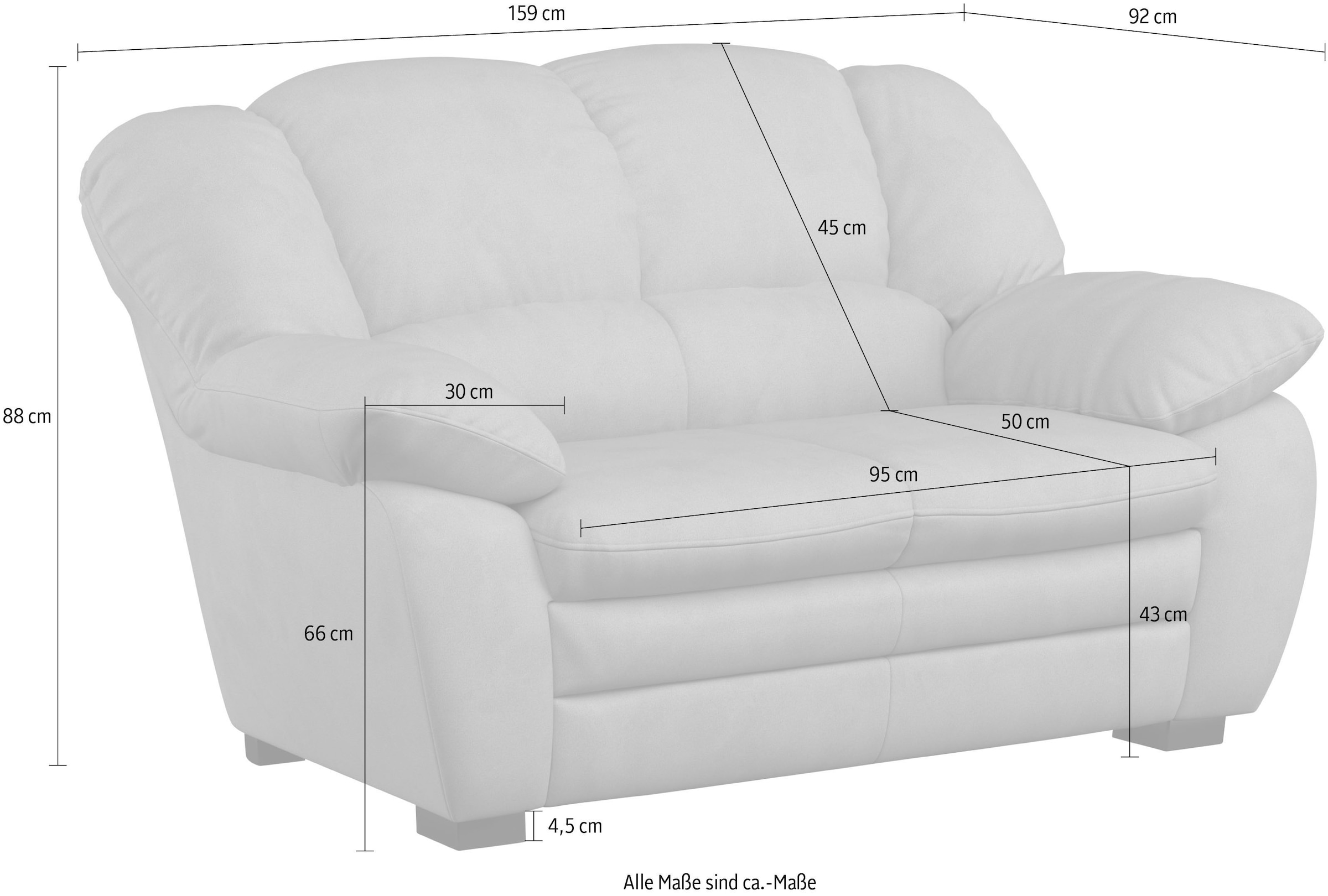 COTTA 2-Sitzer »Casino« Polstergarnitur, auch als Set erhältlich