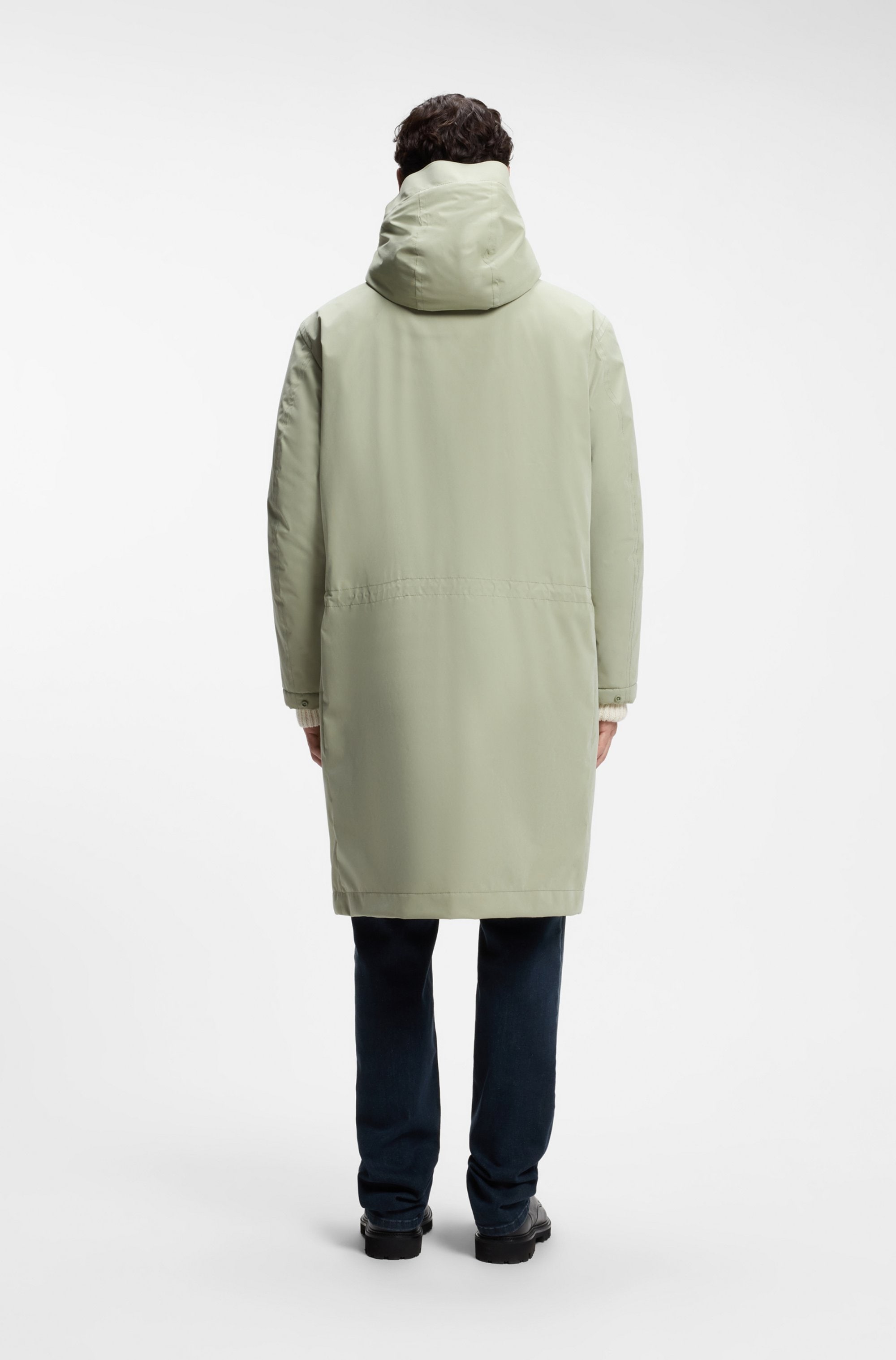 BOSS ORANGE Parka »Omod« mit Kapuze mit funktionalen Details, wattiert