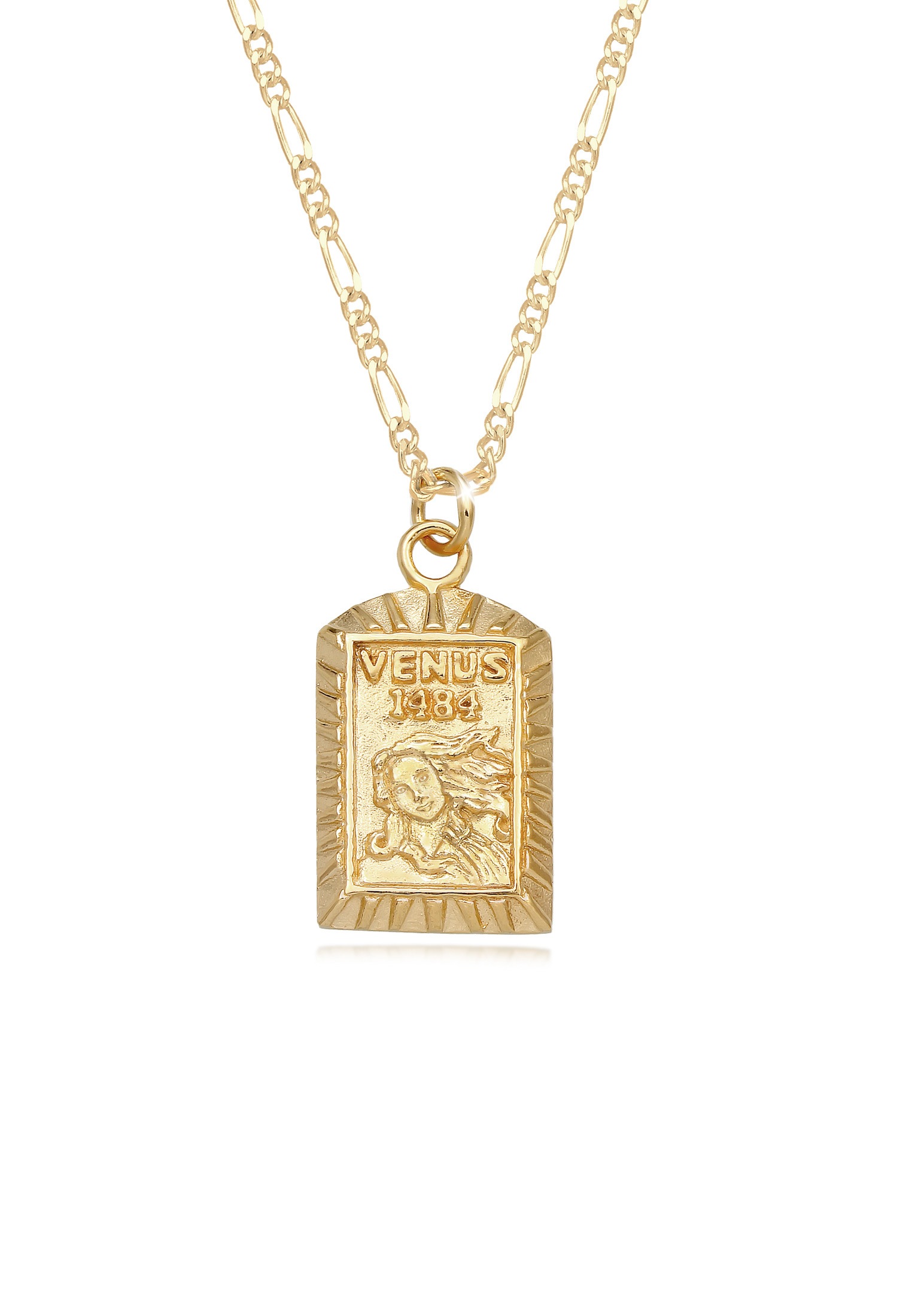 Elli Collierkettchen »Figarokette Venus-Anhänger Vintage 925er Silber«