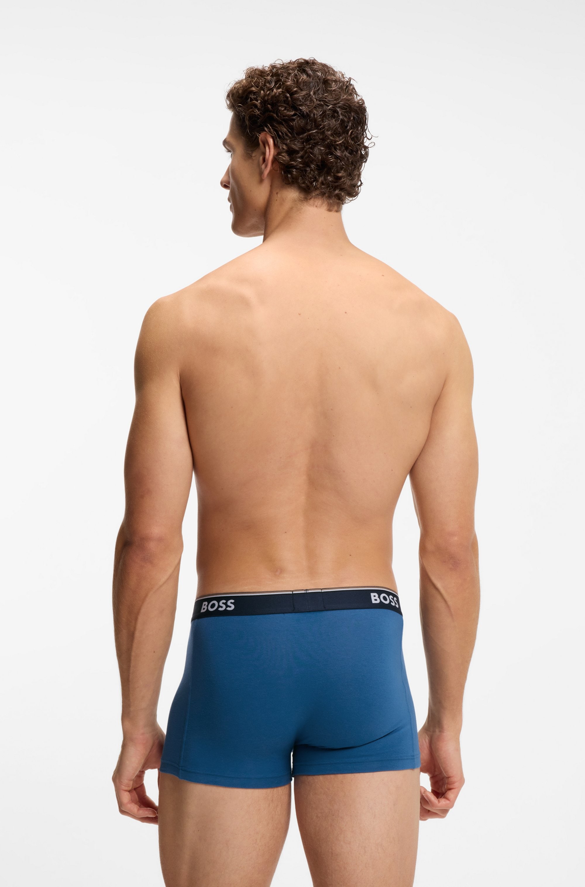 BOSS Trunk Packung, 3 Stk. aus Stretch-Baumwolle, elastischer Bund, mittlere Bundhöhe