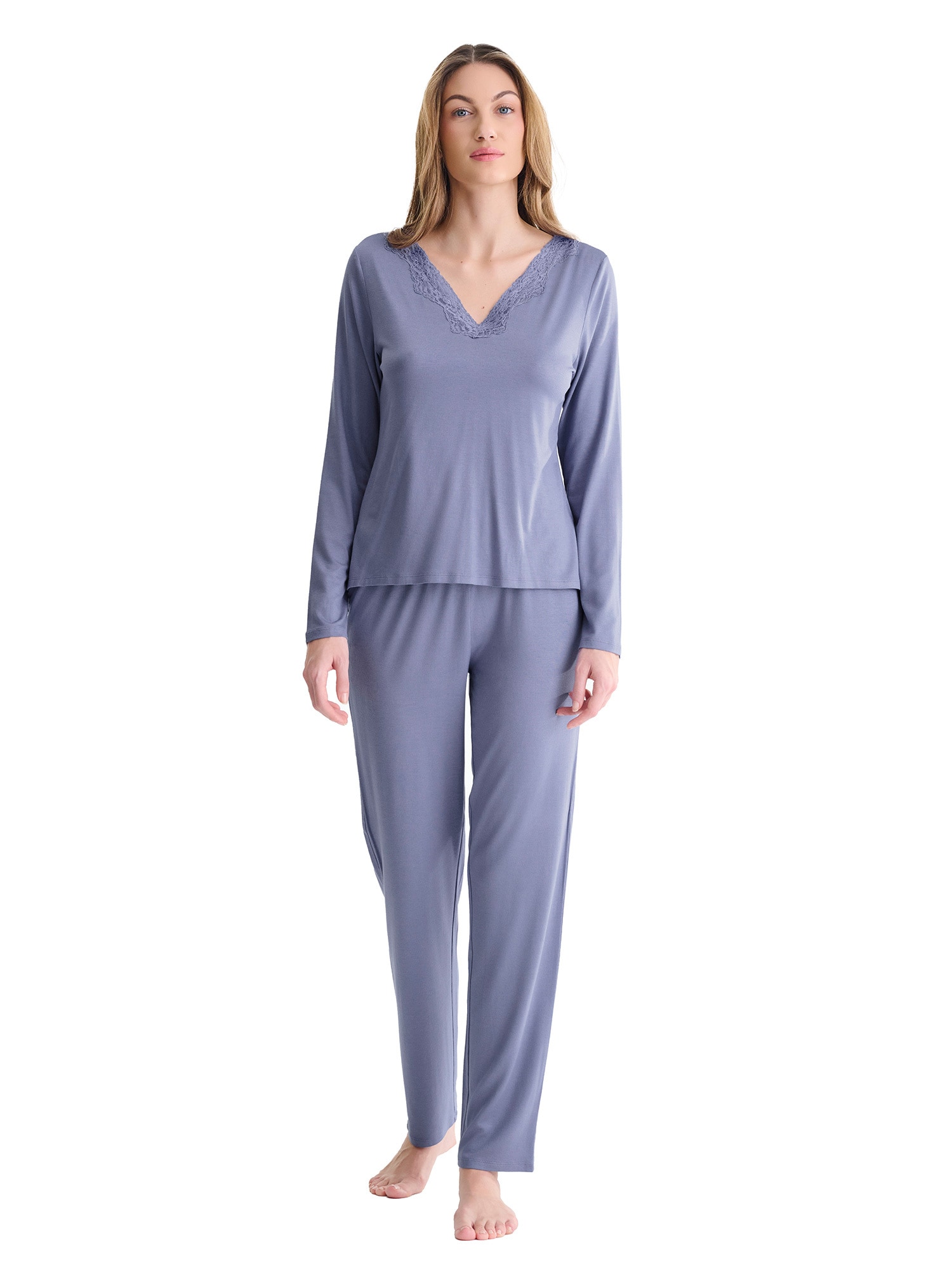 Lisca Schlafanzug »Pyjama lange Hose, Shirt langarm Tania«