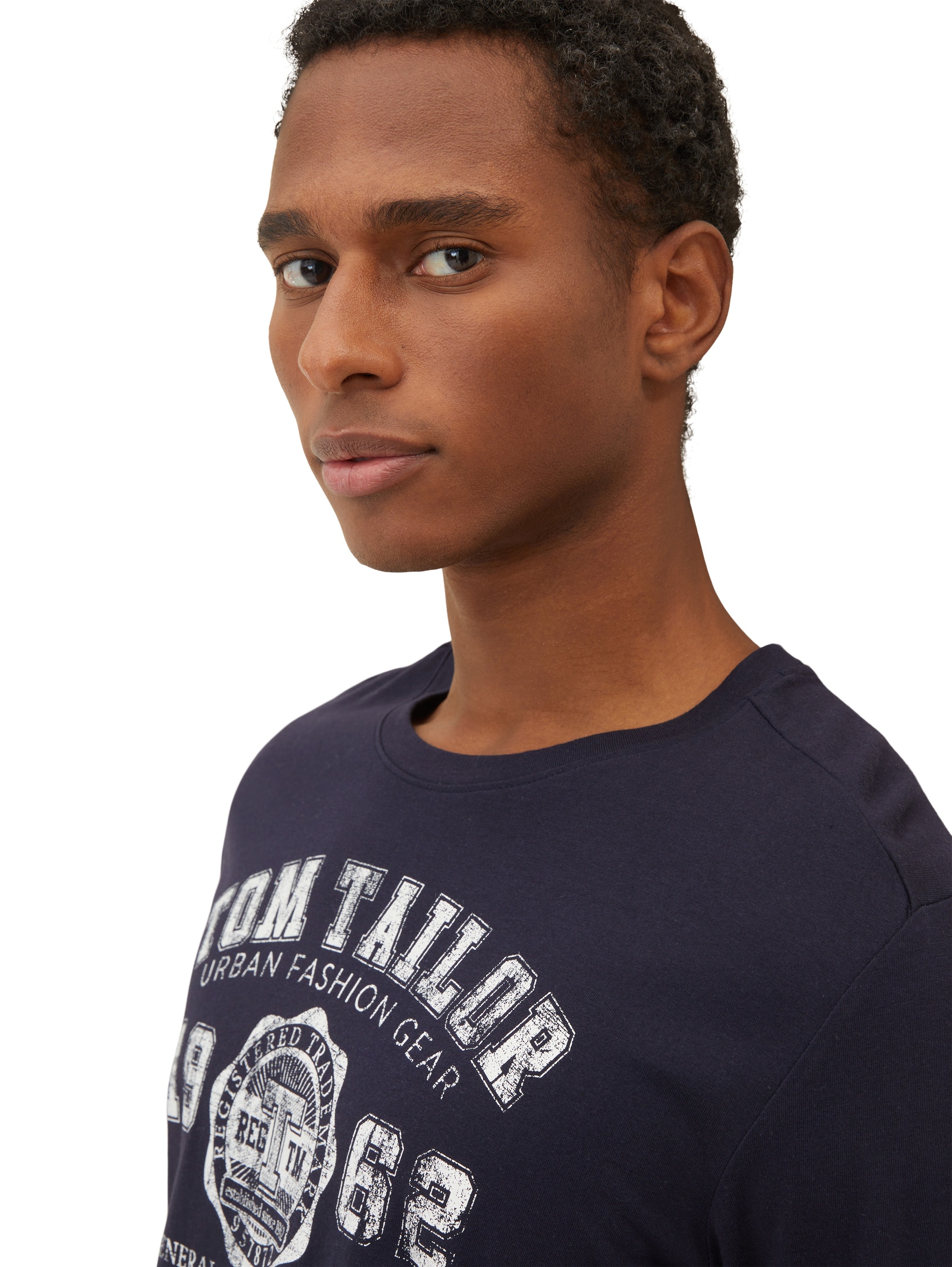 TOM TAILOR Langarmshirt, (Packung, 2 tlg.), mit Logo Print