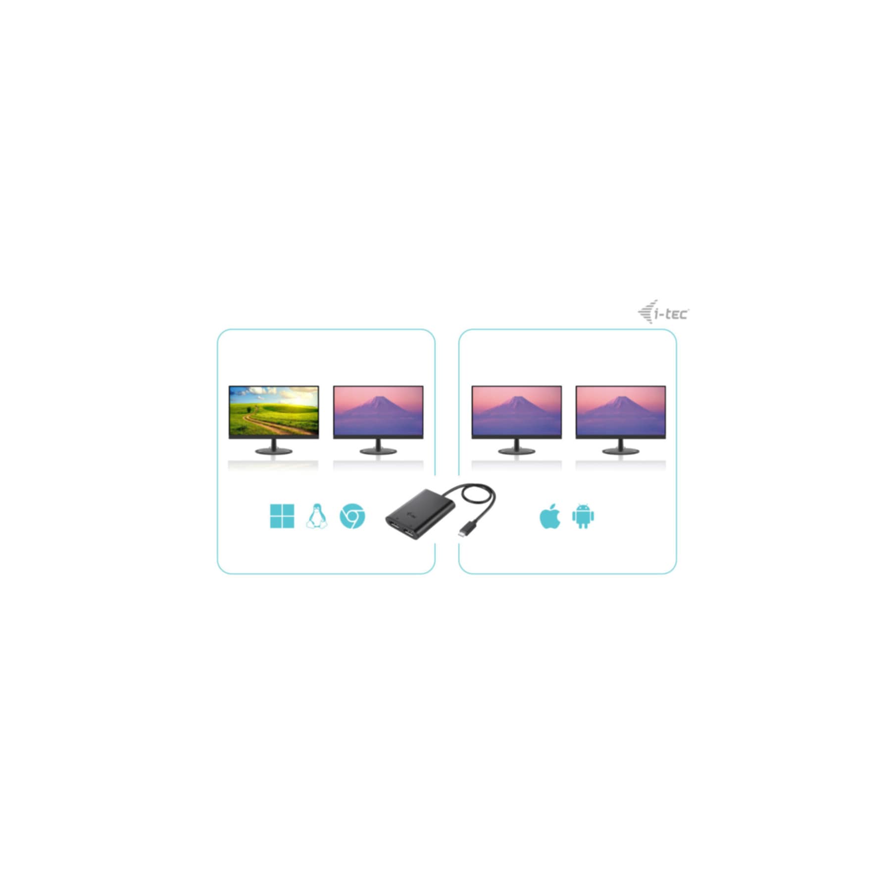 I-TEC HDMI-Adapter »USB-C Dual 4K/60Hz«