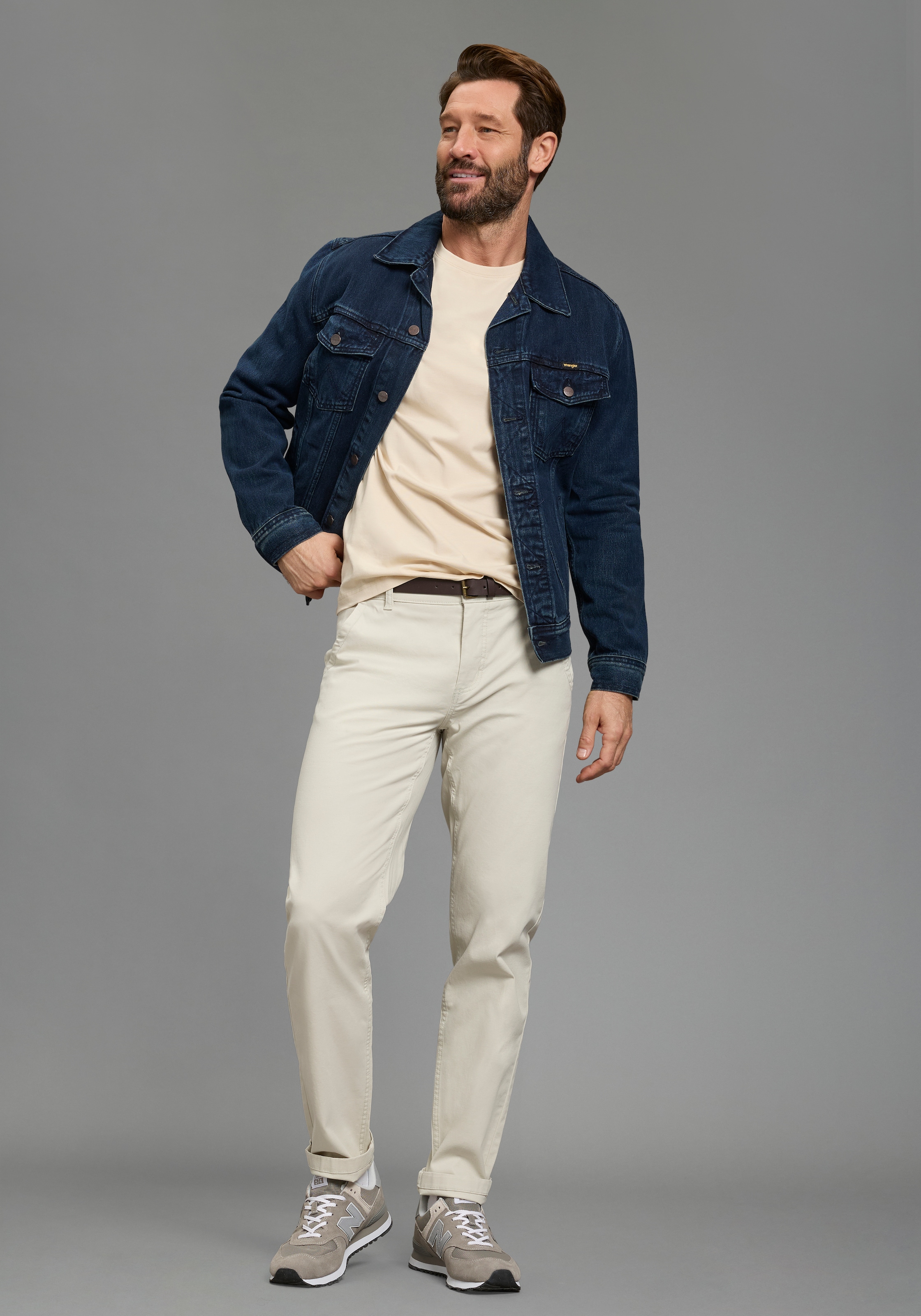 Man's World Langarmshirt »neue Farbe !« 3er-Pack,  Langarm,  unifarben,  aus Baumwolle,  im 3er-Pack