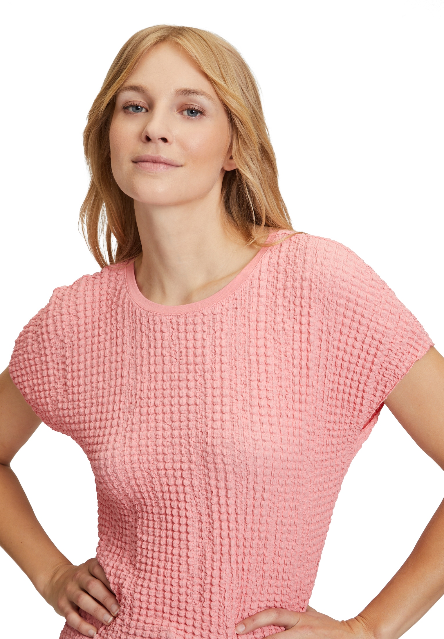 Betty Barclay Kurzarmshirt »Strukturshirt mit U-Boot-Ausschnitt«