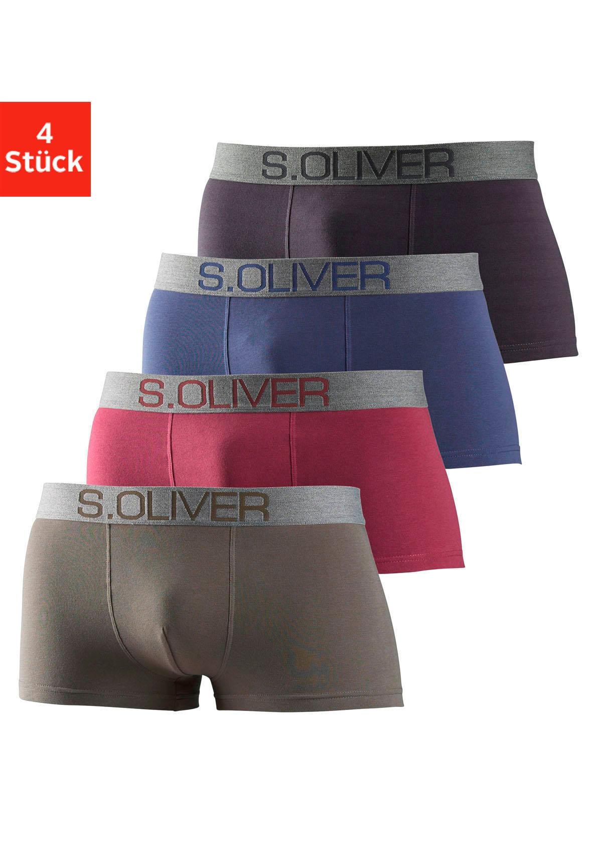 Boxer »Boxershorts für Herren«, (Packung, 4 St.), in Hipster-Form aus Baumwoll-Mix