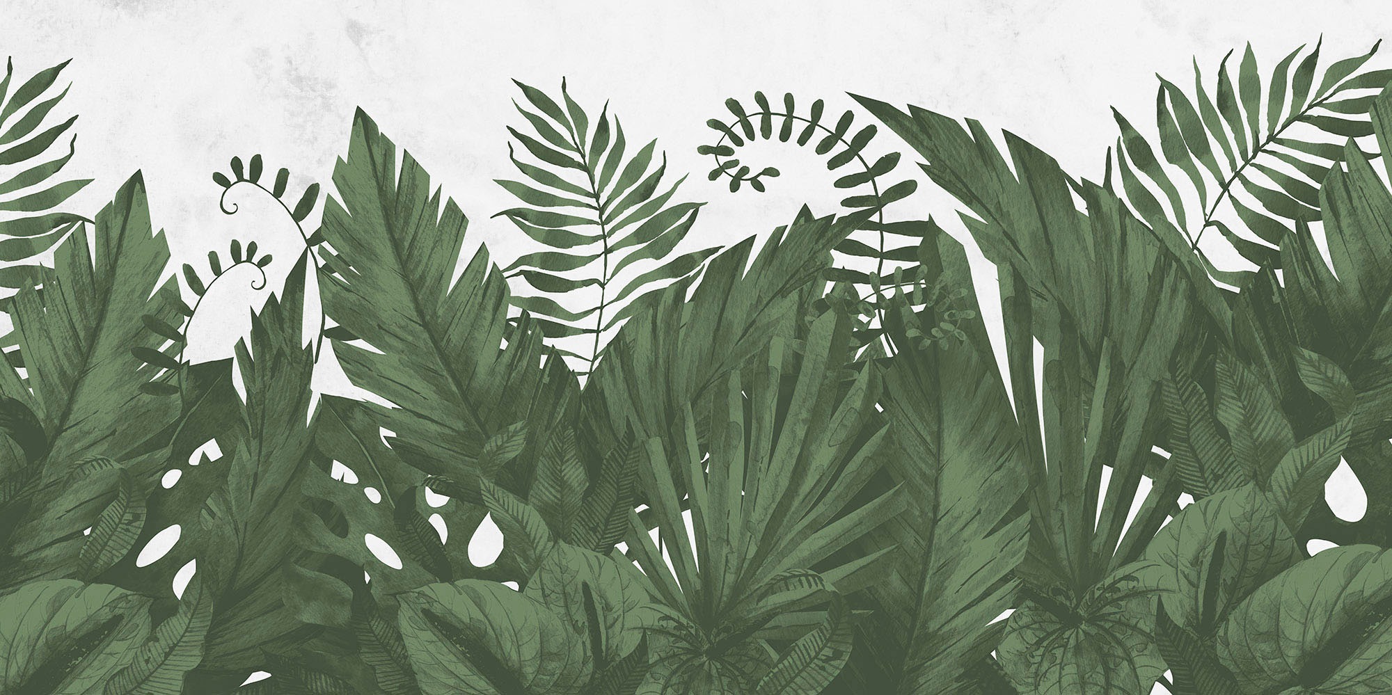 Komar Fototapete »Digitaldruck Vlies - Botanic Harmony - Größe 500 x 250 cm«, bedruckt, Wohnzimmer, Schlafzimmer