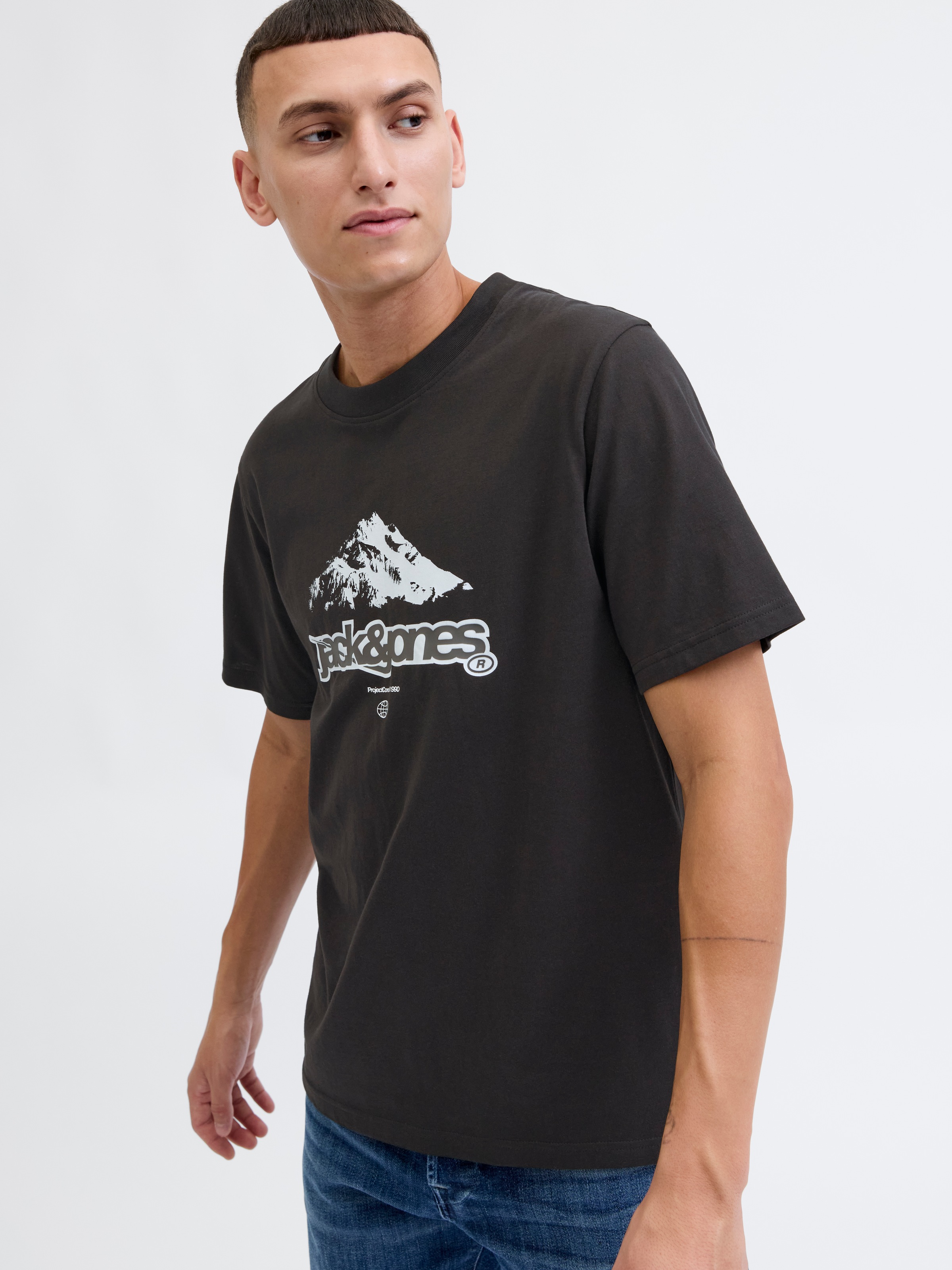 Jack & Jones T-Shirt »JCOFLARE BRAINDING TEE SS CREW NECK«