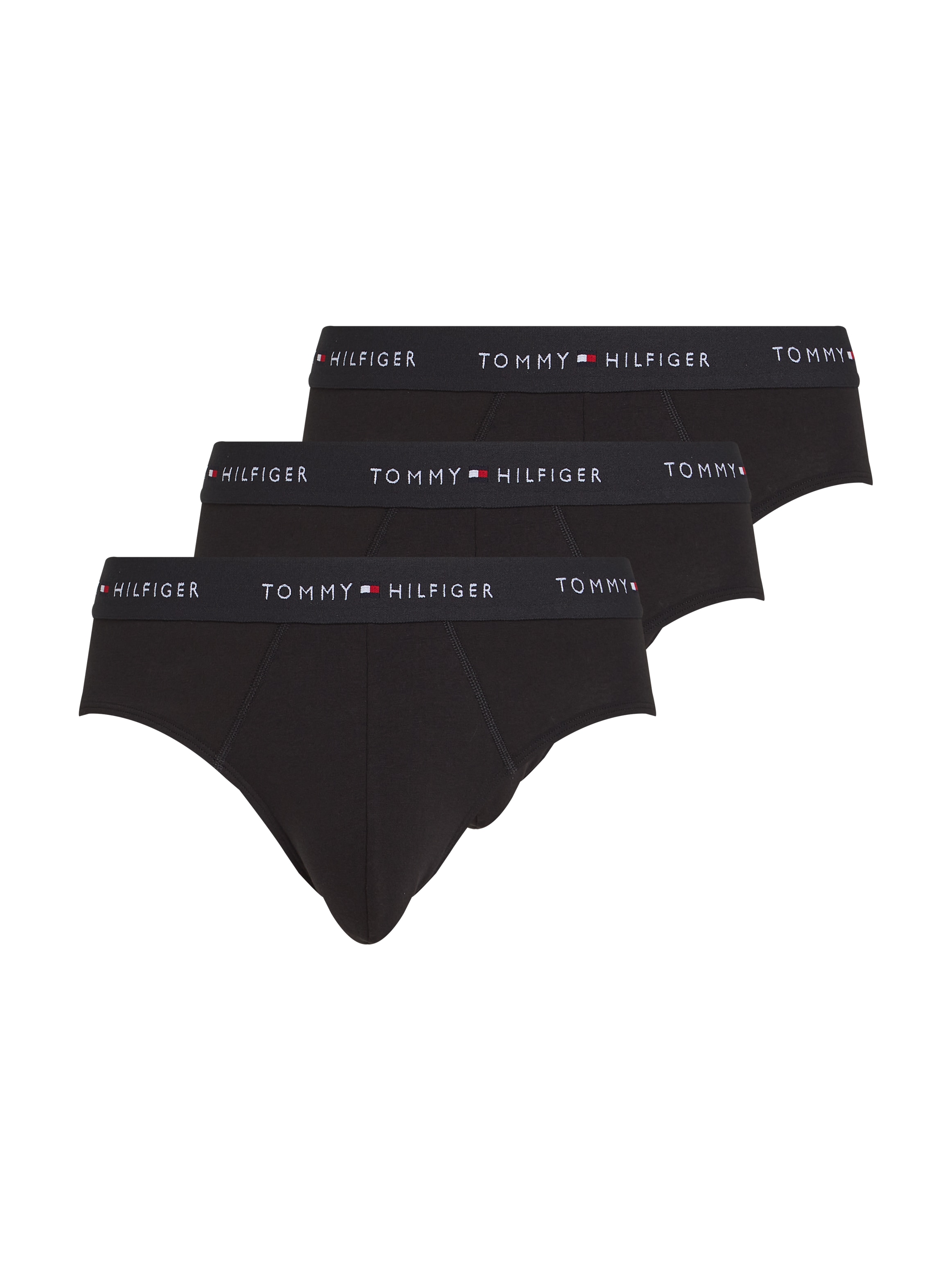 Tommy Hilfiger Underwear Slip »3P BRIEF DTM«, (Packung, 3 St., 3er), mit Logo-Elastikbund