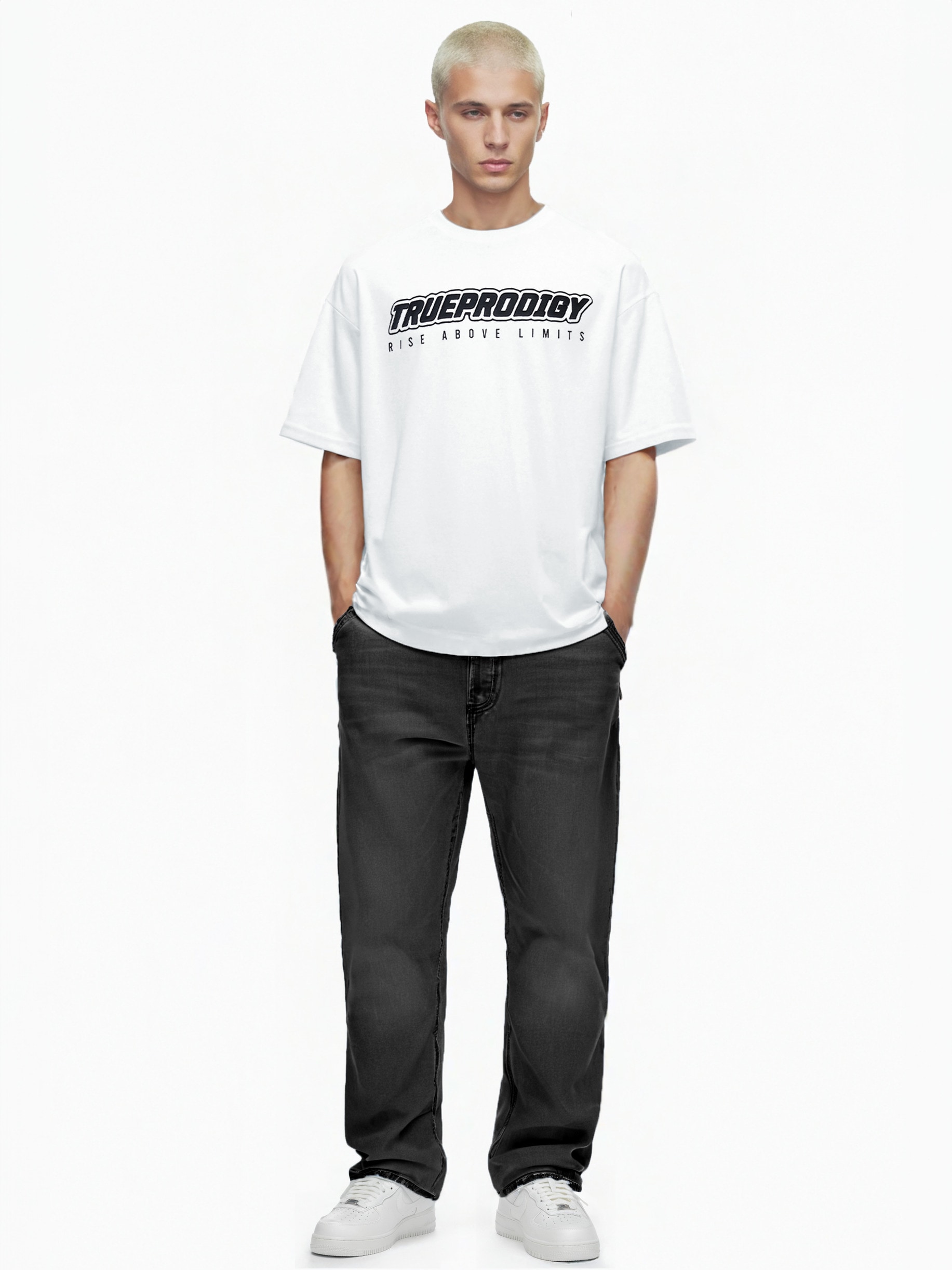 trueprodigy Oversize-Shirt »Toni Logo Print Oversized Rundhals«